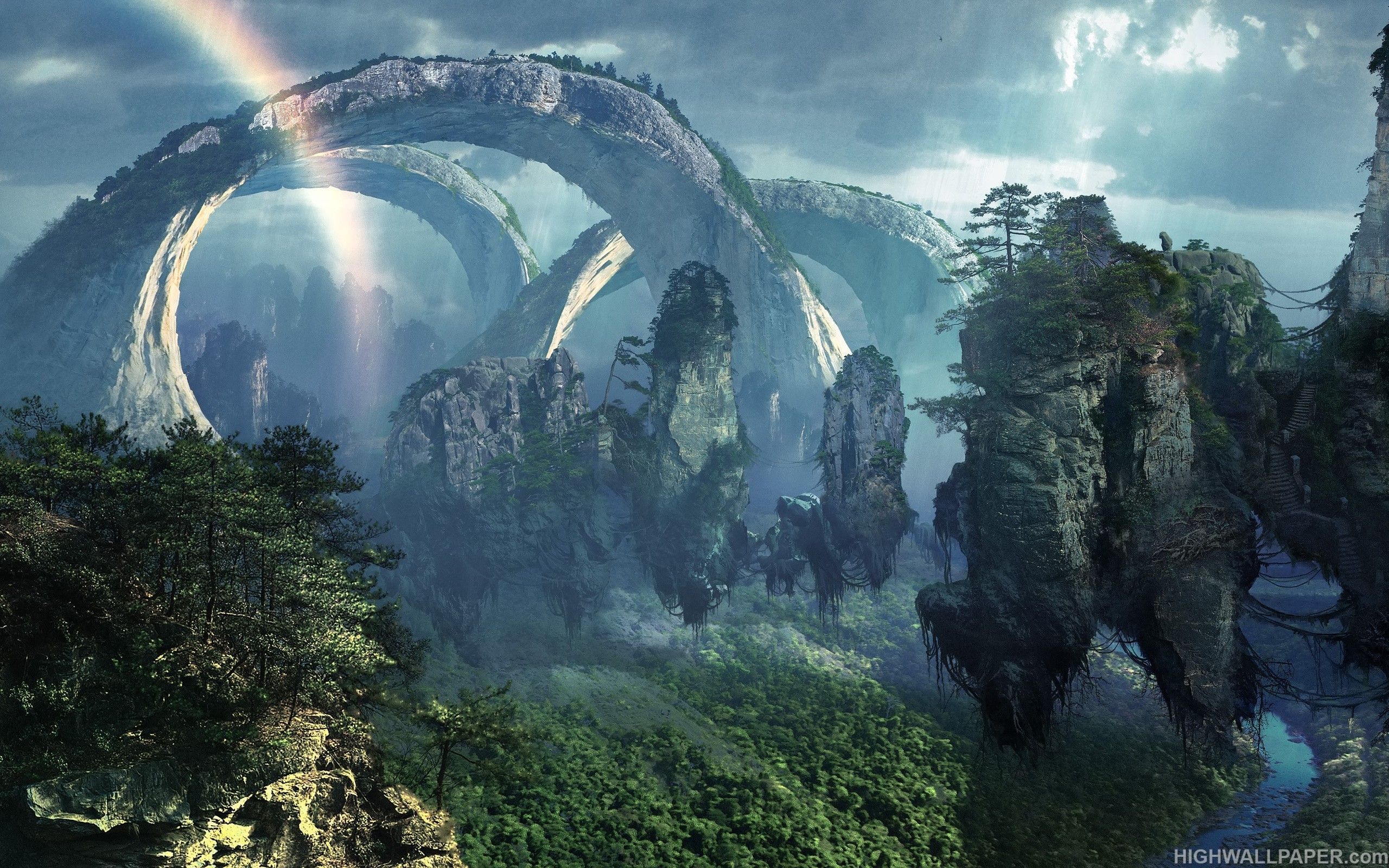 2560x1600 Forest Planet Wallpaper, HD Background