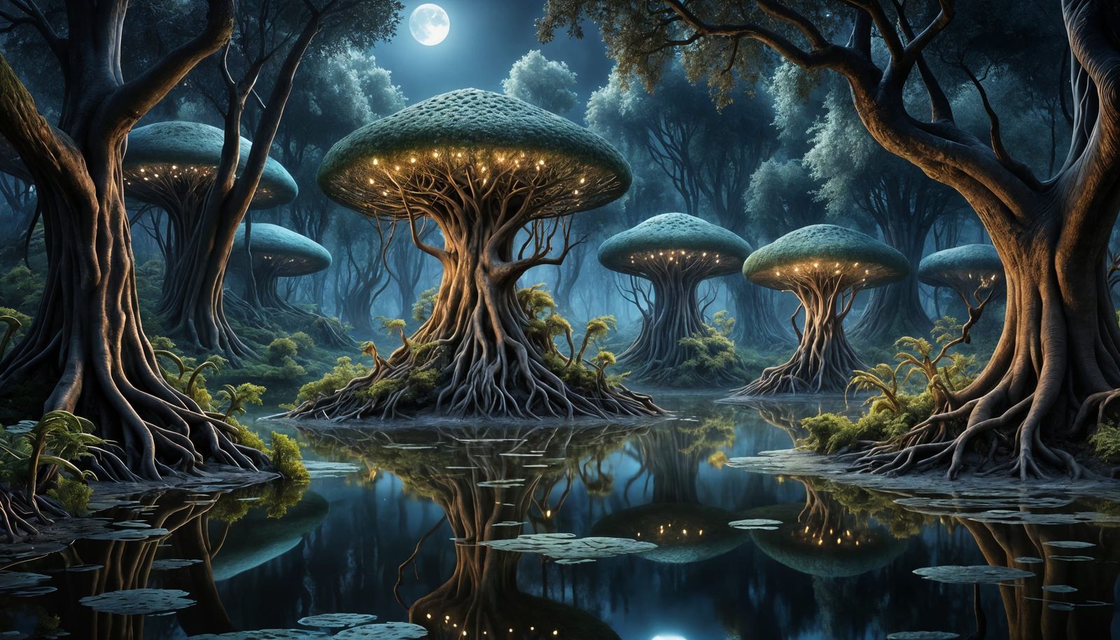 1600x914 Alien Forest 7 (Hyper Realistic) Alien Fore