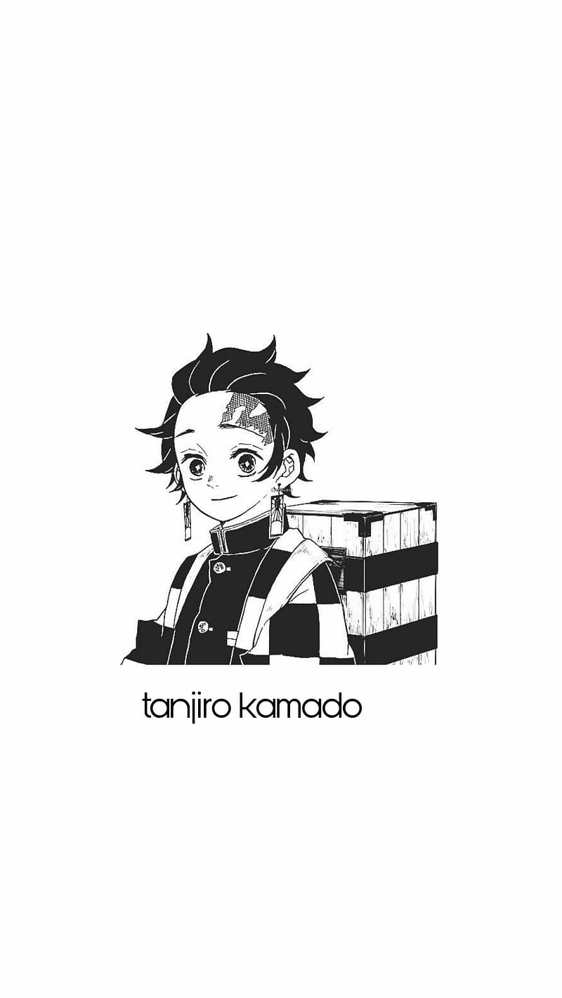 800x1421 Kimetsu no yaiba, anime, white, tanjiro, HD phone wallpaper
