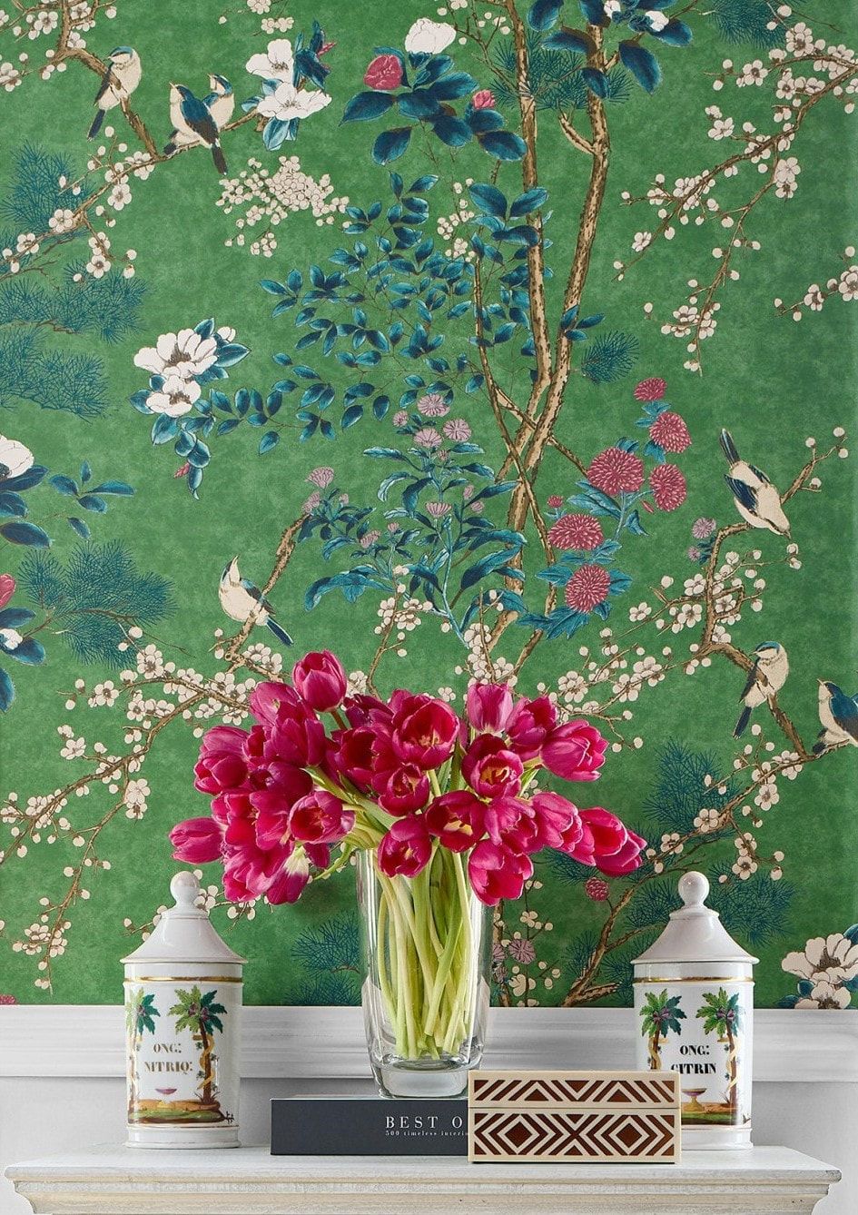 945x1338 Mural Wallpaper Thibaut Floral Wallpaper Thibaut Wallpaper Canada USA