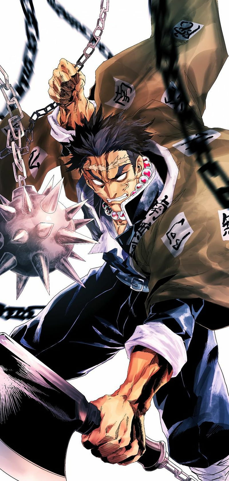 800x1676 Himejima, anime, demon slayer, hashira, hashira da pedra, hashiras kimetsu no yaiba, HD phone wallpaper