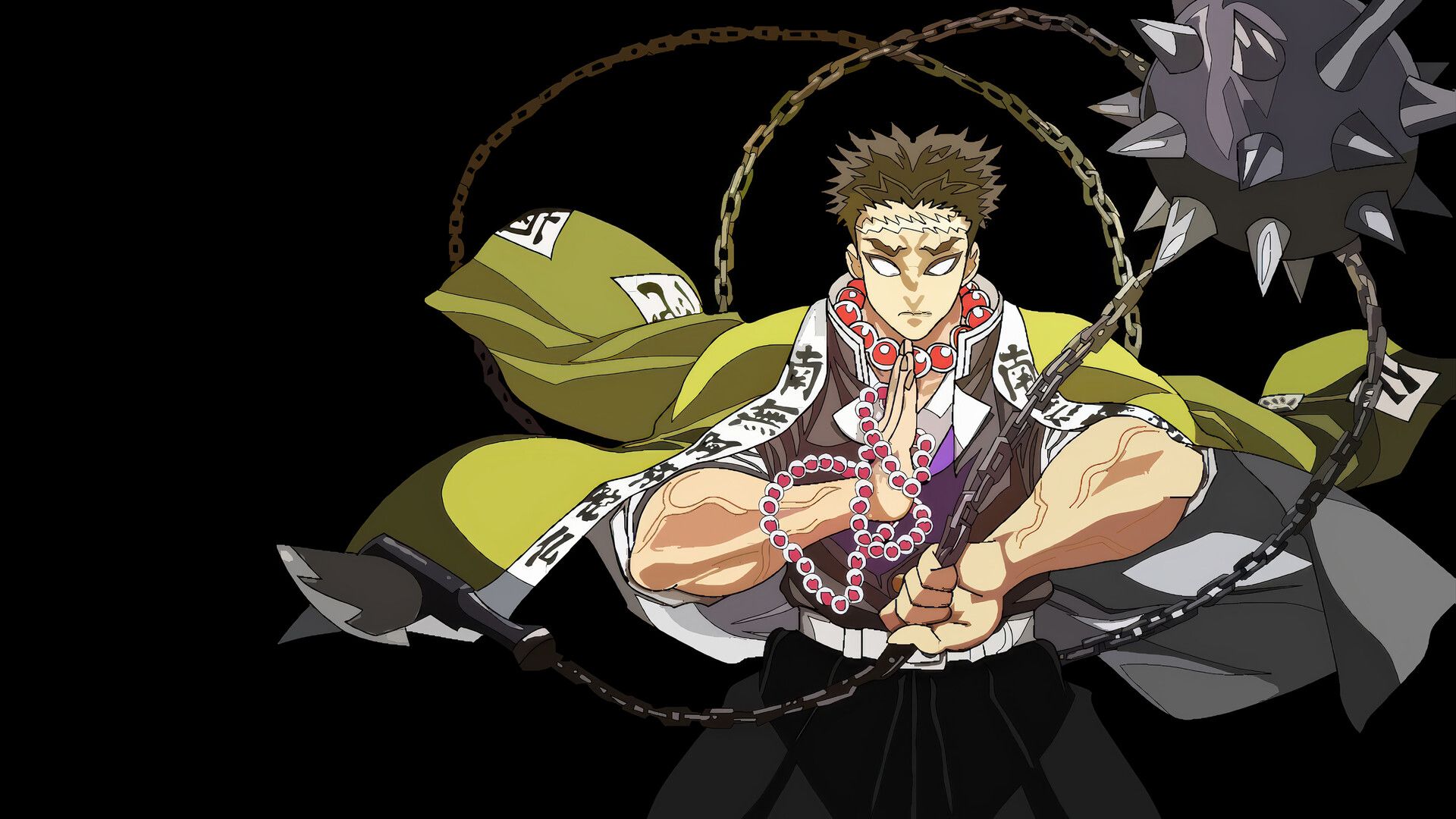 1920x1080 Demon Slayer Stone Hashira Gyomei Wallpaper 4K HD PC