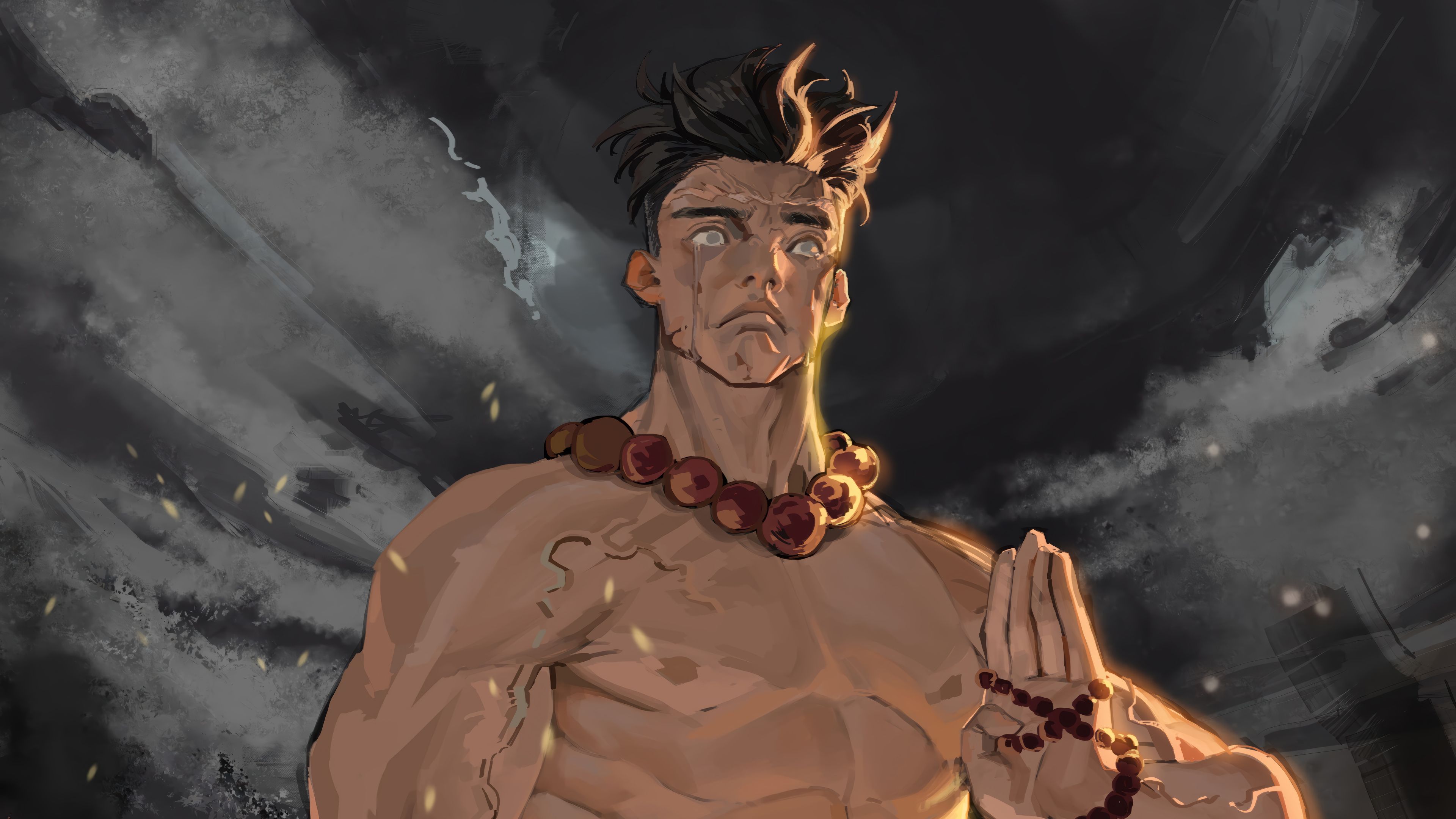 3840x2160 Gyomei Demon Slayer Stone Hashira Wallpaper 4K HD PC g