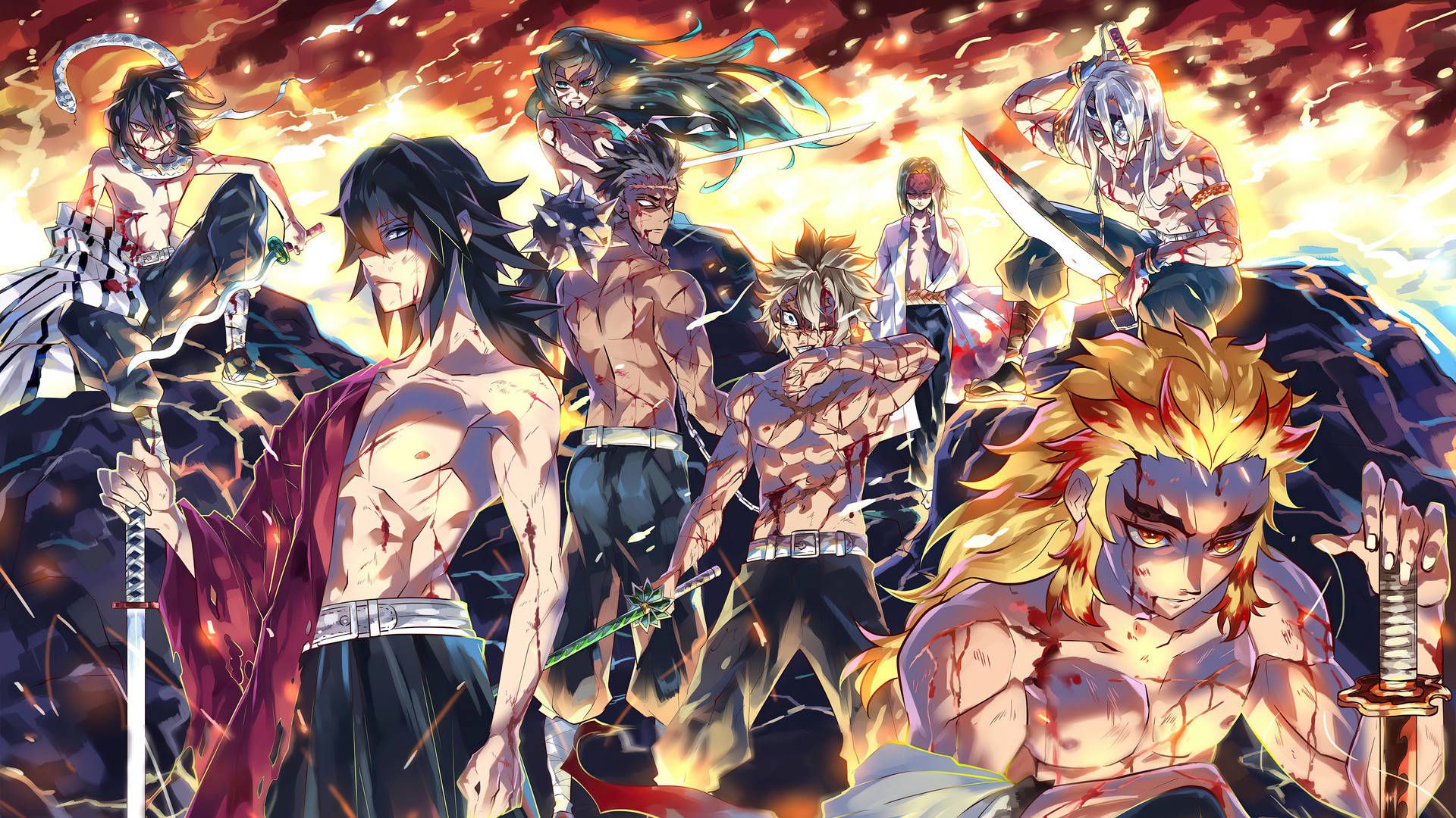 1920x1080 Rock Hashira Wallpaper