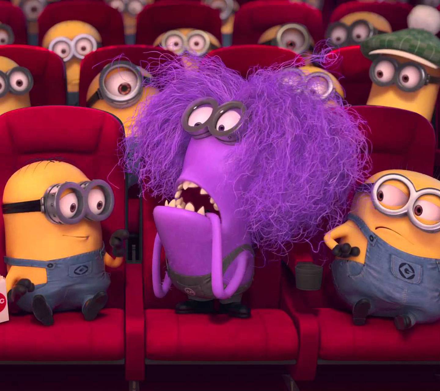 talking purple minion