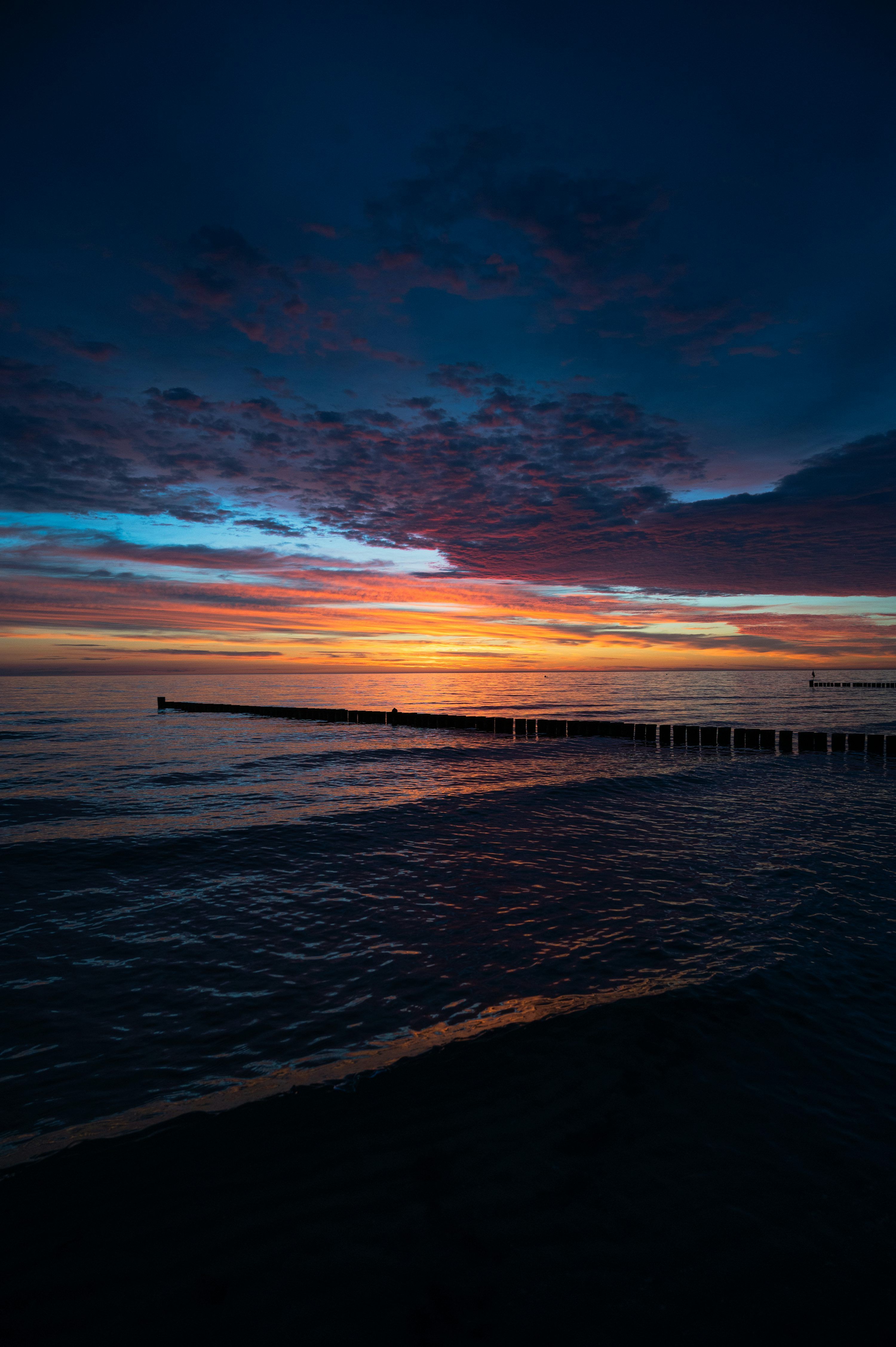 3000x4509 Dark Blue Sea Picture. Download Free Image
