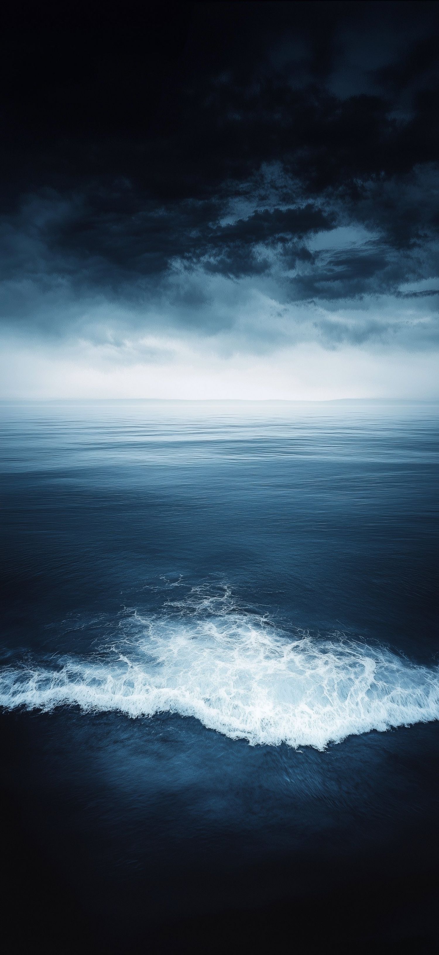 1500x3260 Dark Ocean Waves Vibes
