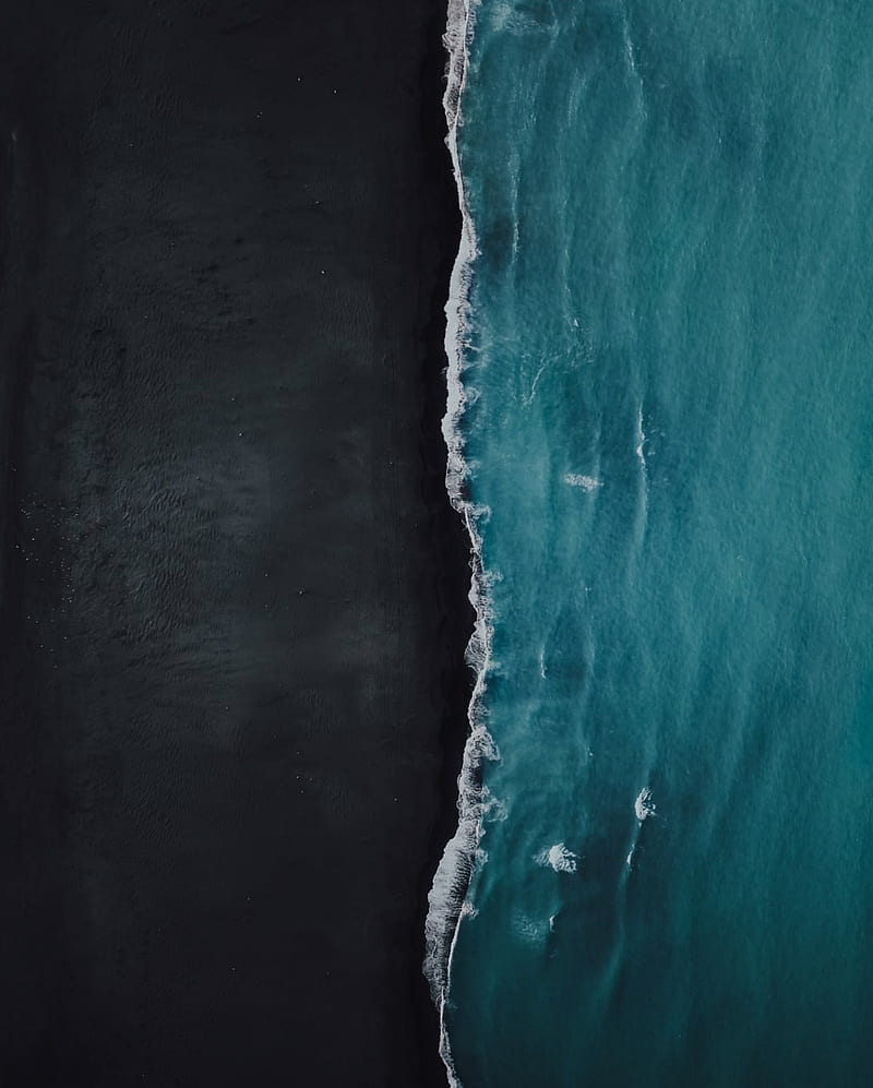 800x997 Beach, black, oceans, sea, water, HD phone wallpaper