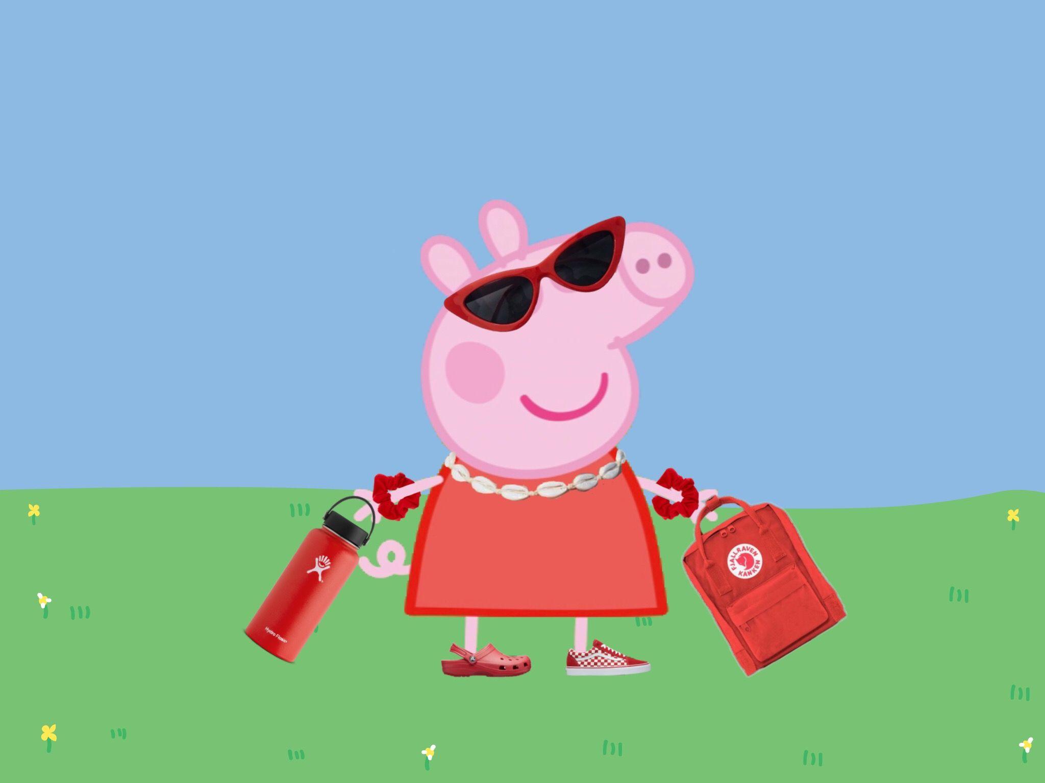 2048x1536 Preppy Peppa Pig Wallpaper