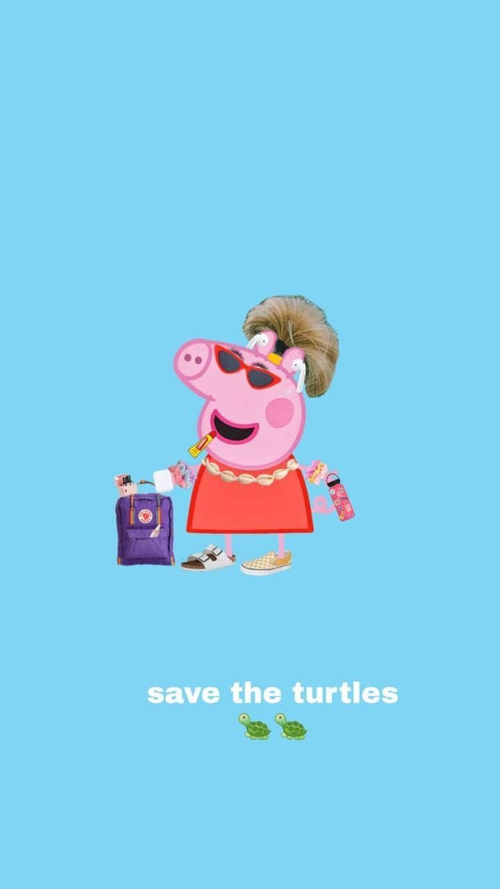 721x1280 Preppy Pig Wallpaper