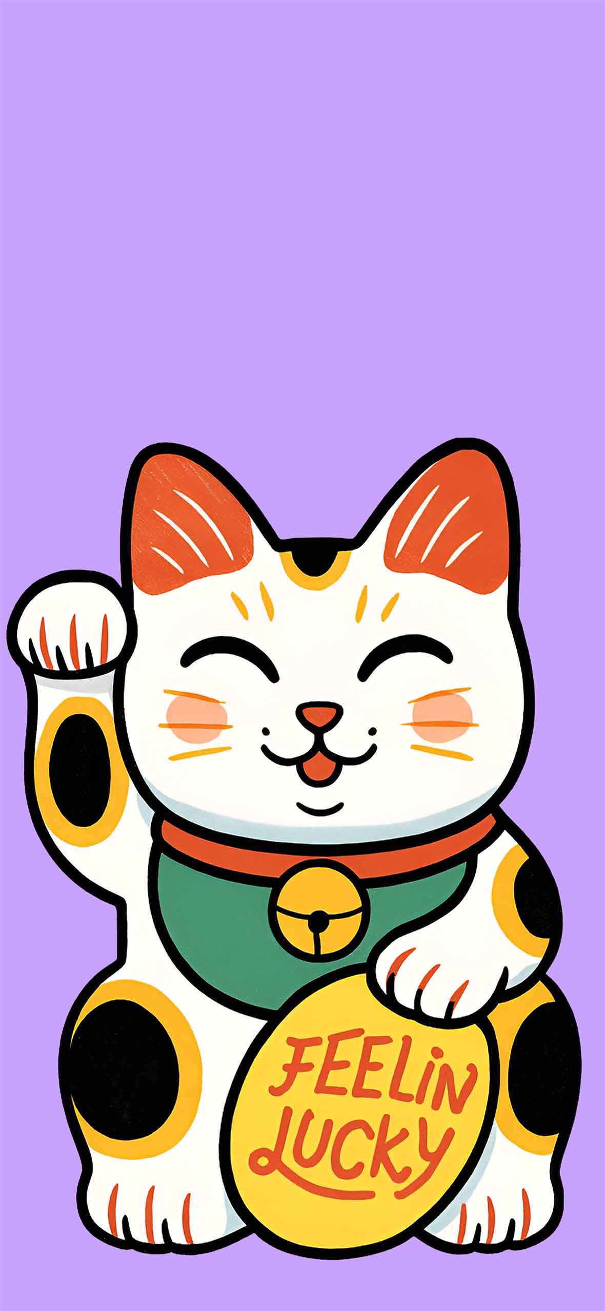 1180x2553 Cute Neko Cat Wallpaper Aesthetic Wallpaper HD