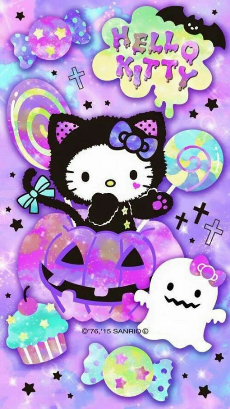 800x1422 Hello kitty, onhalloween, HD phone wallpaper
