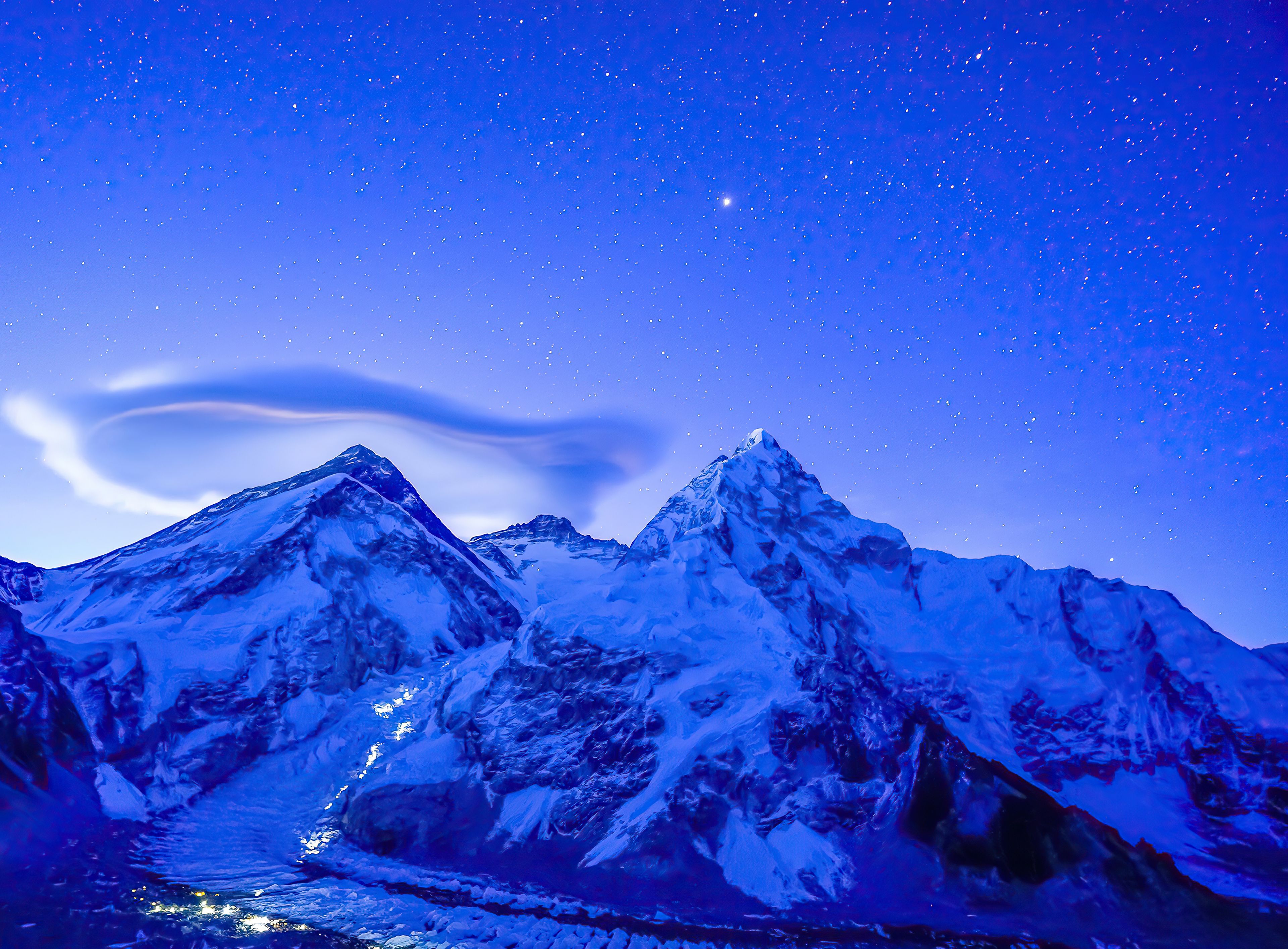3840x2830 Mount Everest Wallpaper 4k for Desktop