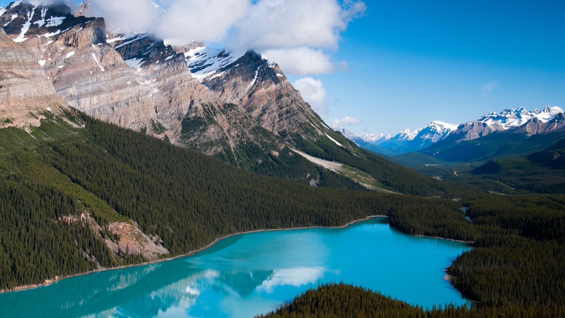 1920x1080 Icefields Parkway Tour. Columbia Icefield & Peyto Lake Scenic Drive
