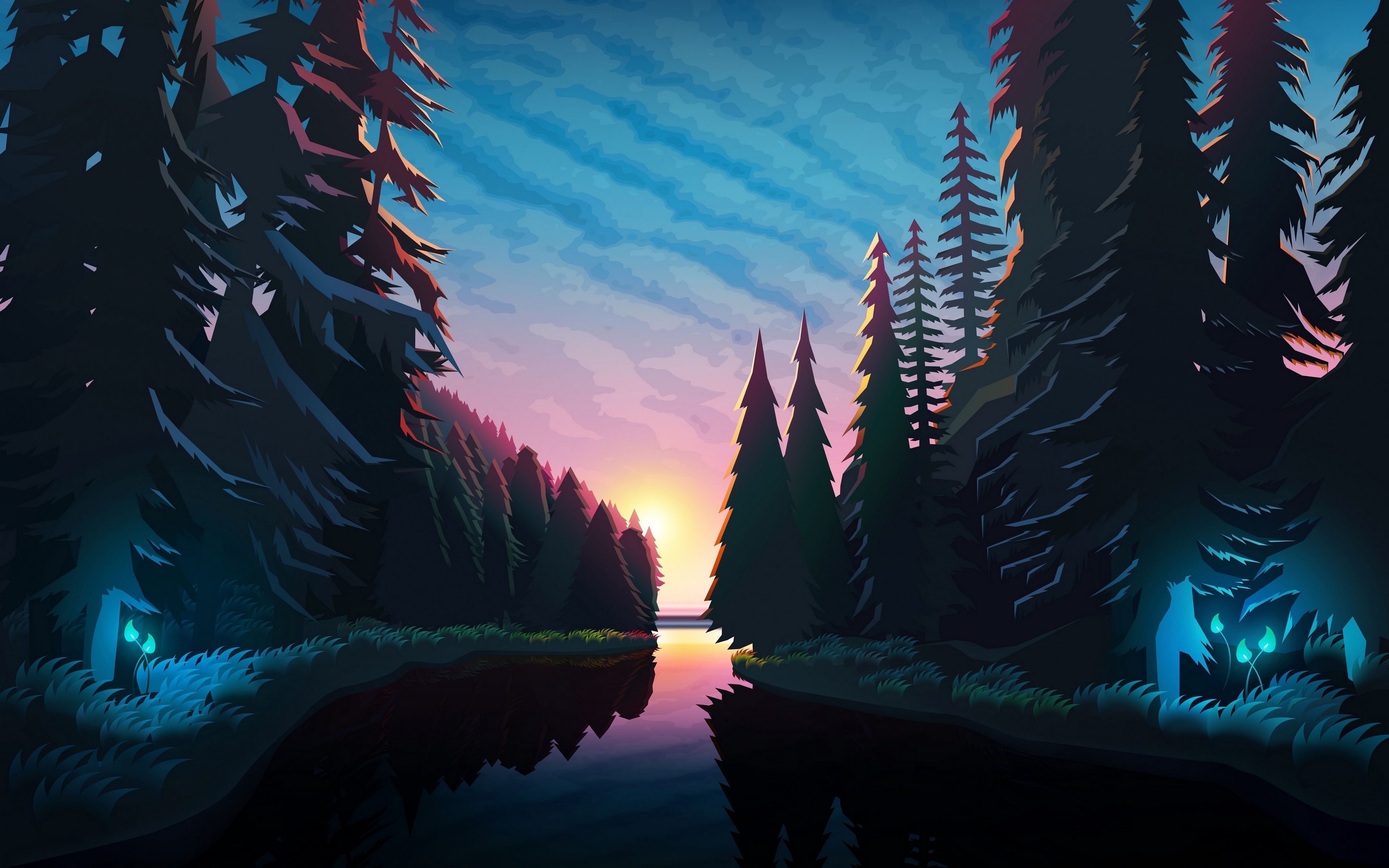 3840x2400 4k Aesthetic Landscape Wallpaper