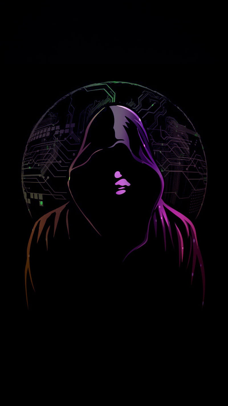 800x1422 Hacker, anonymouse, love, purple, HD phone wallpaper