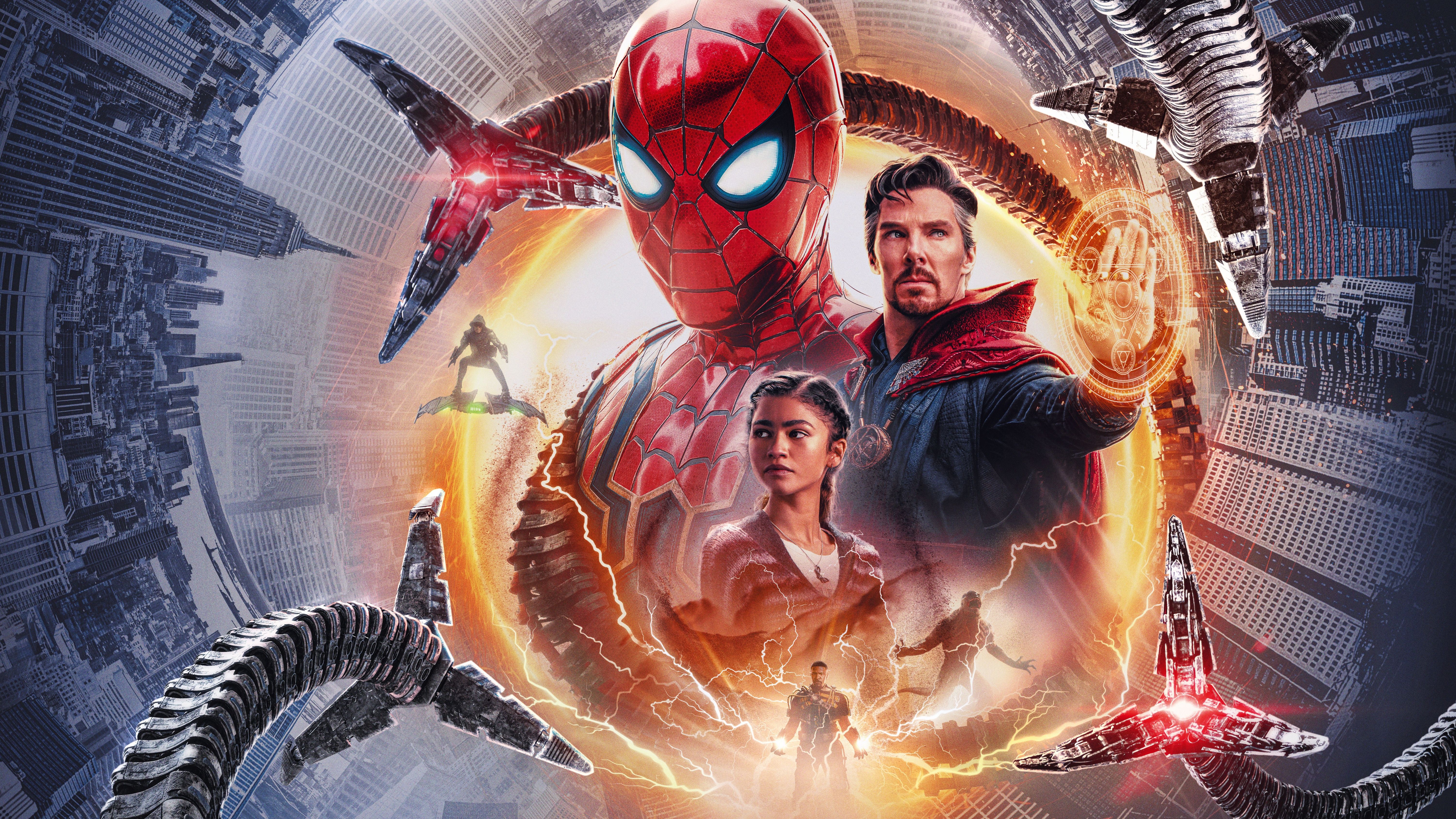 6016x3384 Spider Man: No Way Home Wallpaper 4K, 8K, Doctor Strange