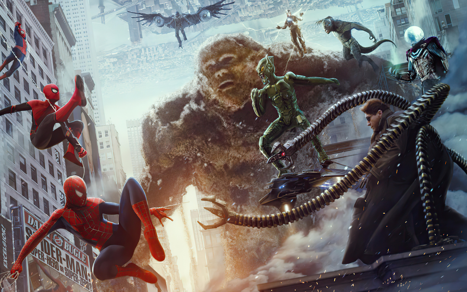 1920x1200 Spider Man No Way Home Last Final Scene Wallpaper, HD Movies 4K Wallpaper, Image And Background