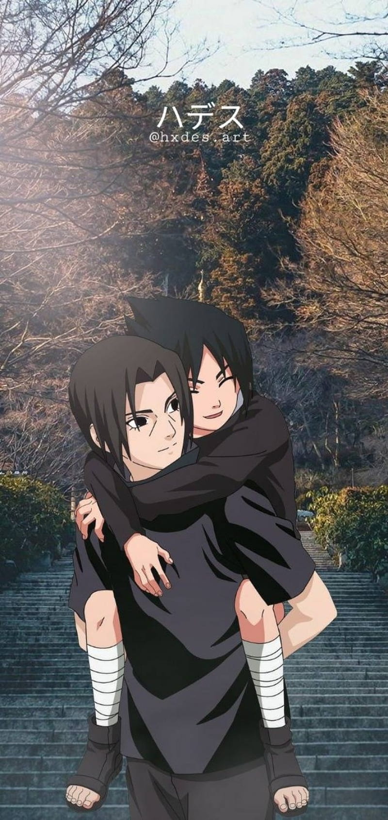 800x1689 Sasuke and Itachi, natural, nature, strand, HD phone wallpaper