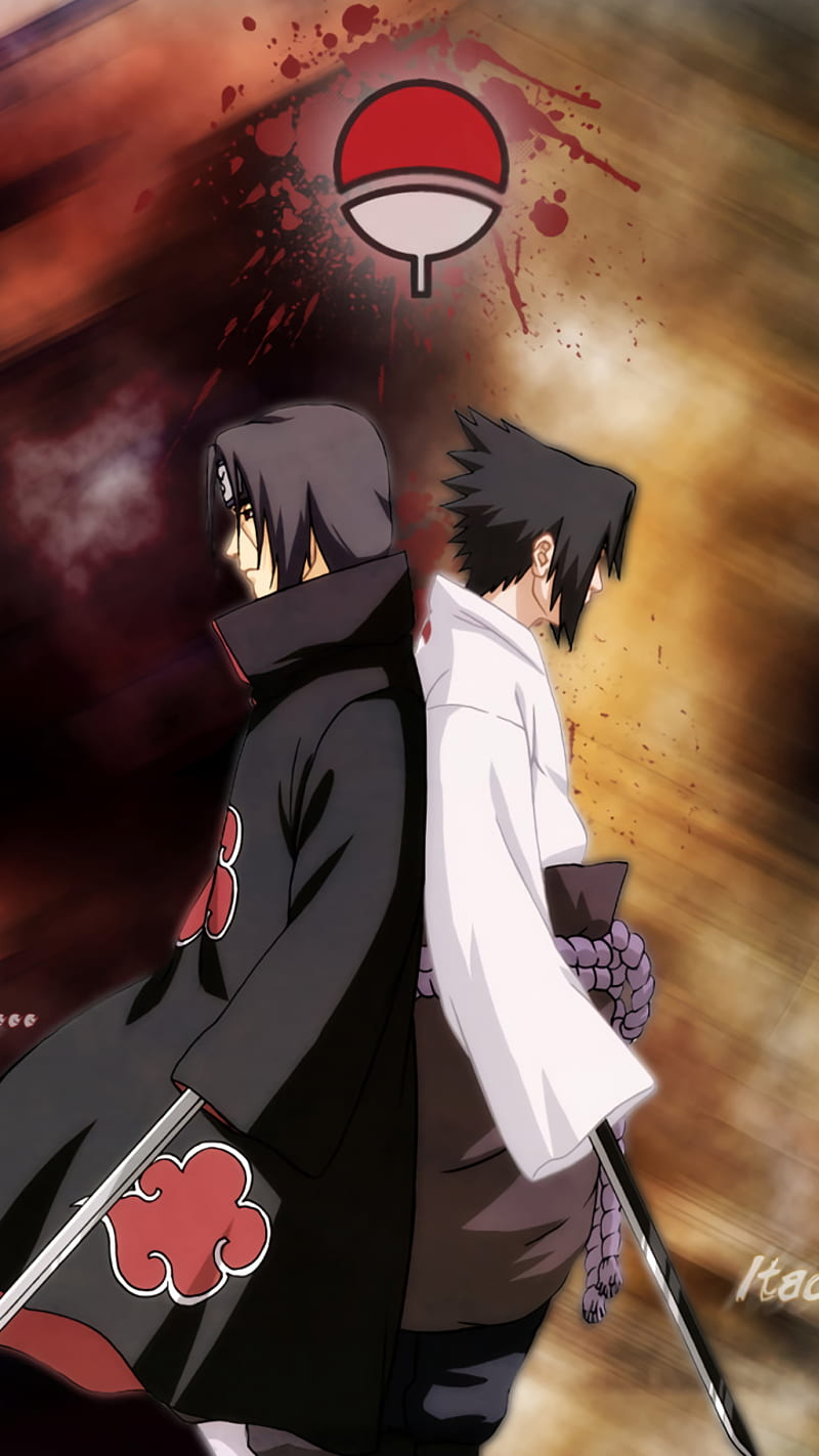 800x1422 Itachi X Sasuke, anime, uchiha, HD phone wallpaper
