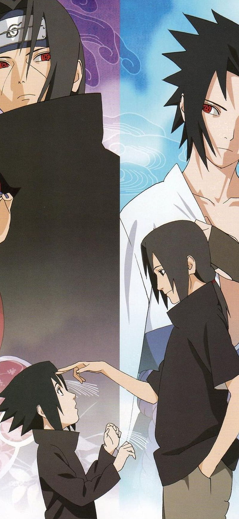 800x1733 Sasuke Itachi, itachi, naruto, sasuke, HD phone wallpaper