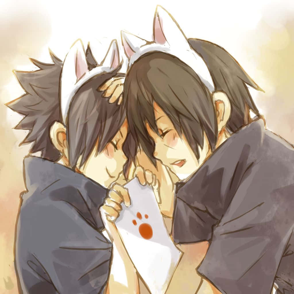 1024x1024 Download Sasuke And Itachi Lovely Brothers Wallpaper