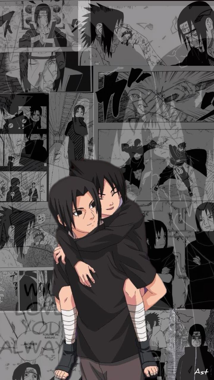 720x1280 Itachi and Sasuke