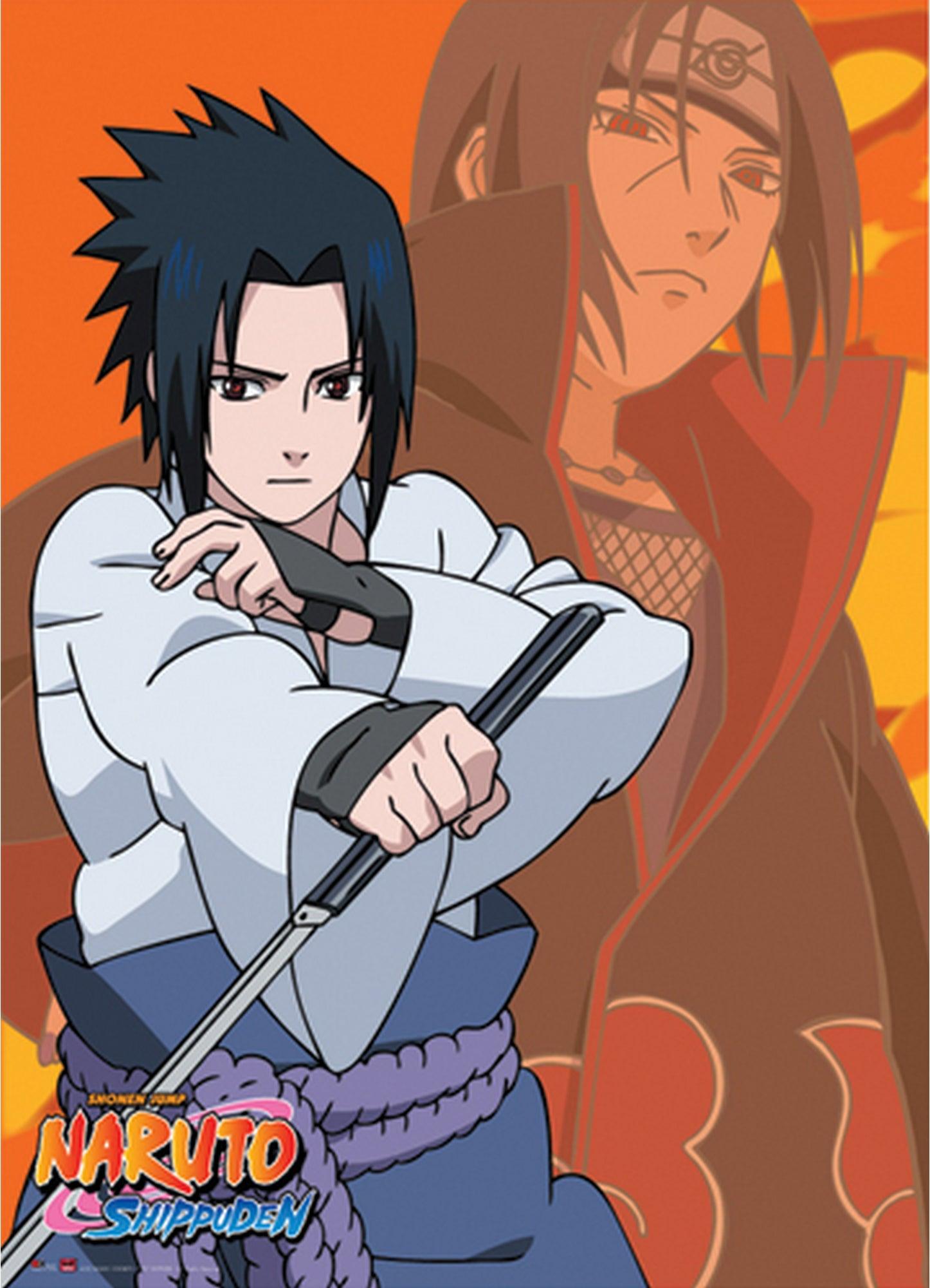 1446x2000 Naruto Shippuden Uchiha & Sasuke Uchiha Wall Scroll