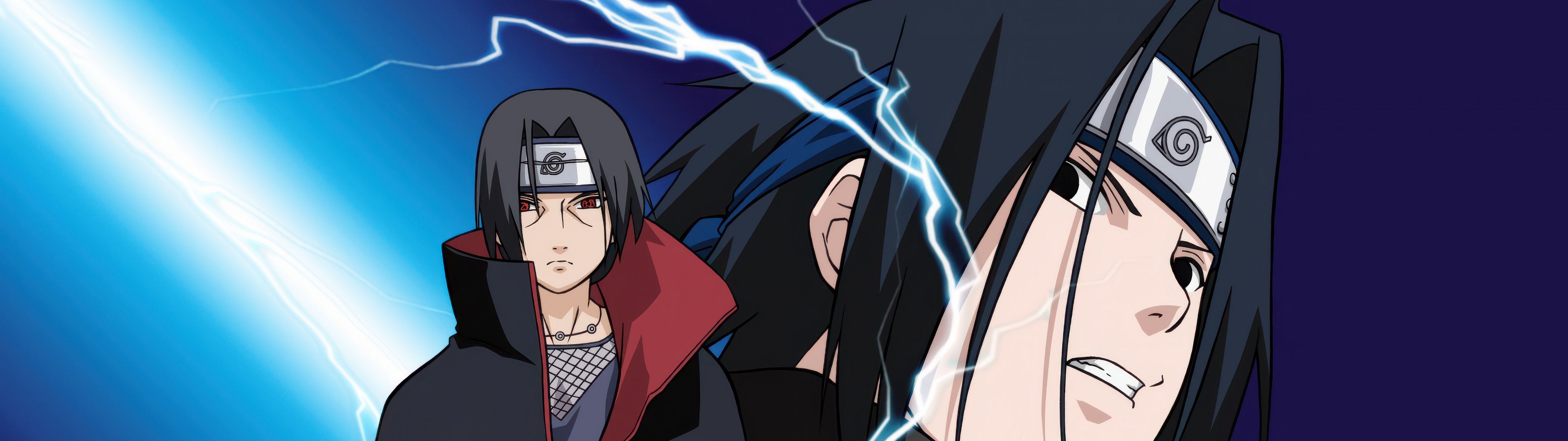 3840x1080 Sasuke & Itachi Brothers 5K Wallpaper
