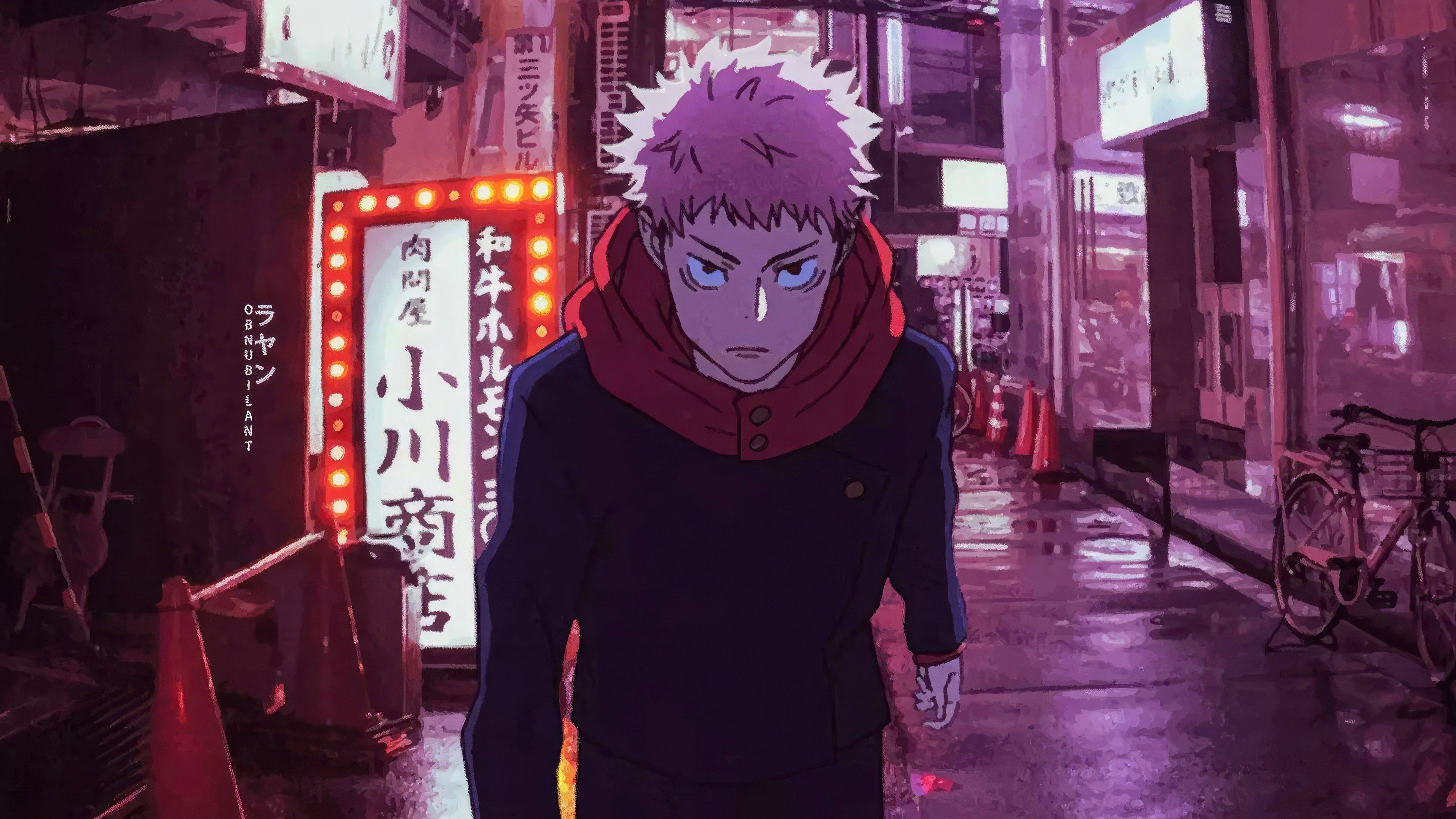 3840x2160 Yuji Itadori from Jujutsu Kaisen Anime Wallpaper 4K for Desktop