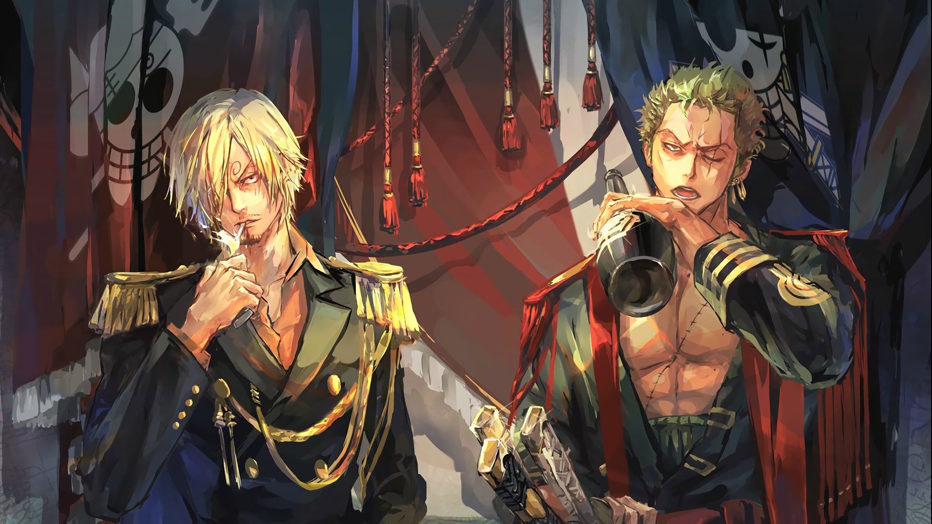 1920x1080 Roronoa Zoro & Sanji Epic Duo Ultra HD Wallpaperx2160