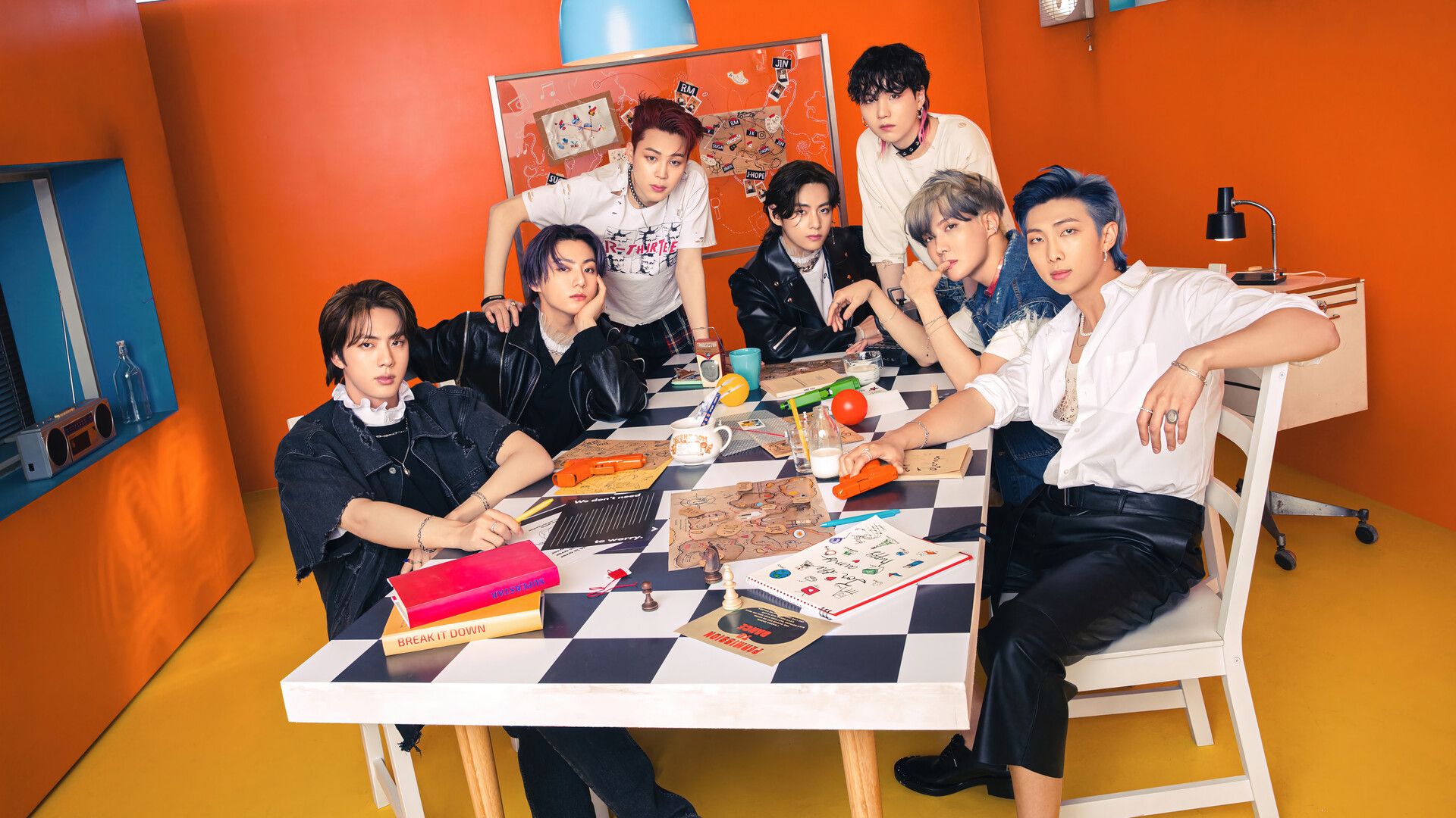 1920x1080 bts butter members c.ai wallpaper