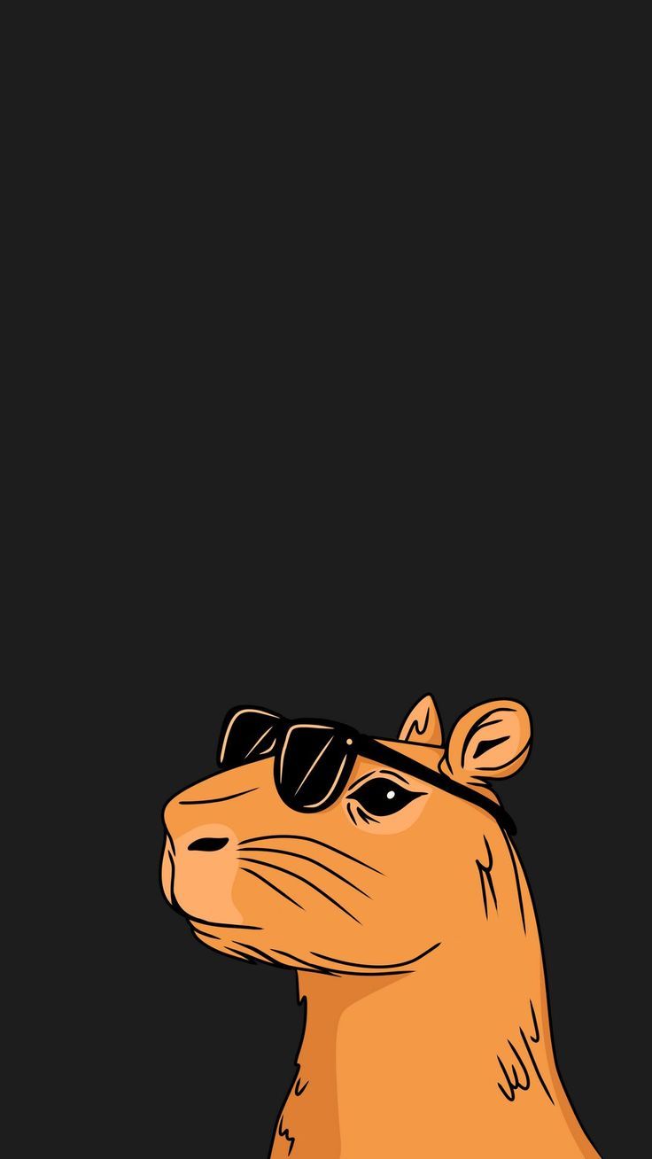 736x1308 Wallpaper capybara, sunglasses, cool, funny, art, Space 4K by Anastasmile. Download wallpaper capybara, sunglasses, cool, funny, art for free