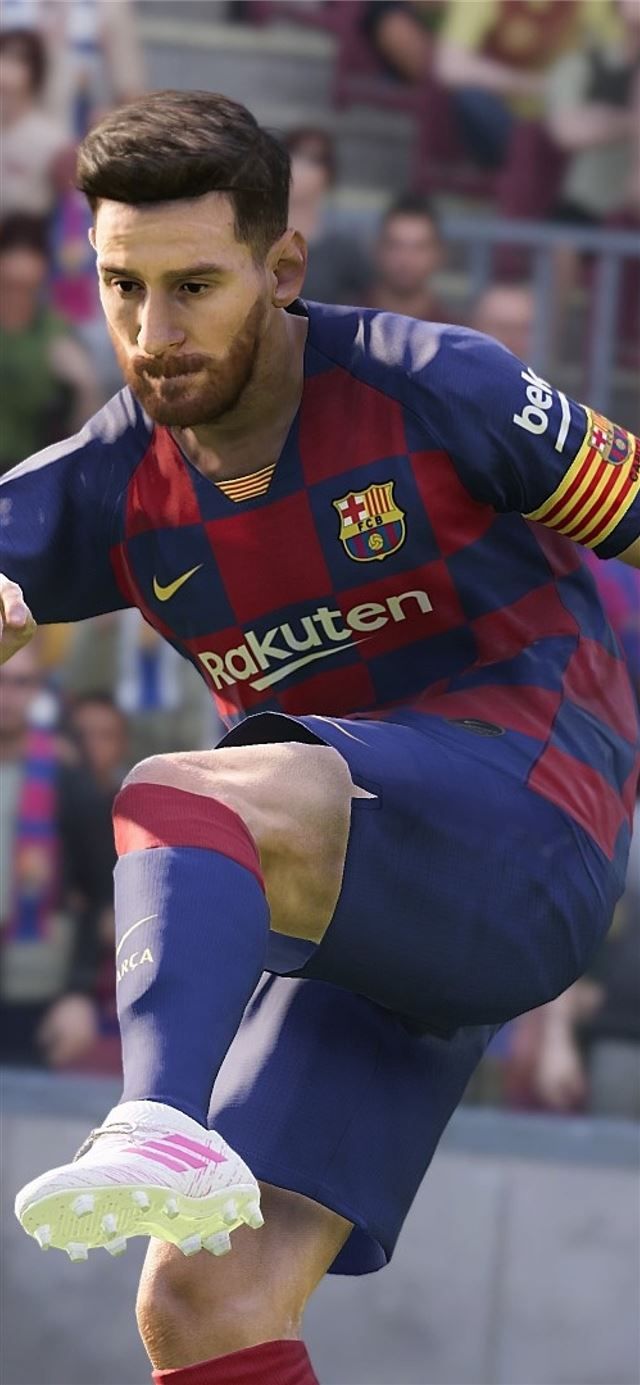 640x1385 Lionel Messi In eFootball PES 2020 Sony Xperia X X. iPhone 11 Wallpaper Free Download