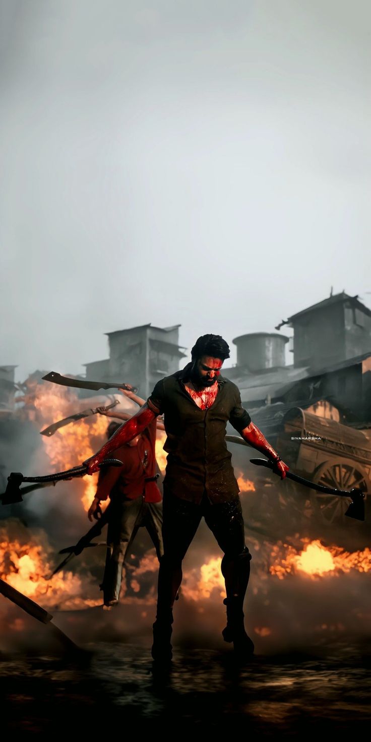 736x1472 Salaar Movie Prabhas HD Wallpaper unseen