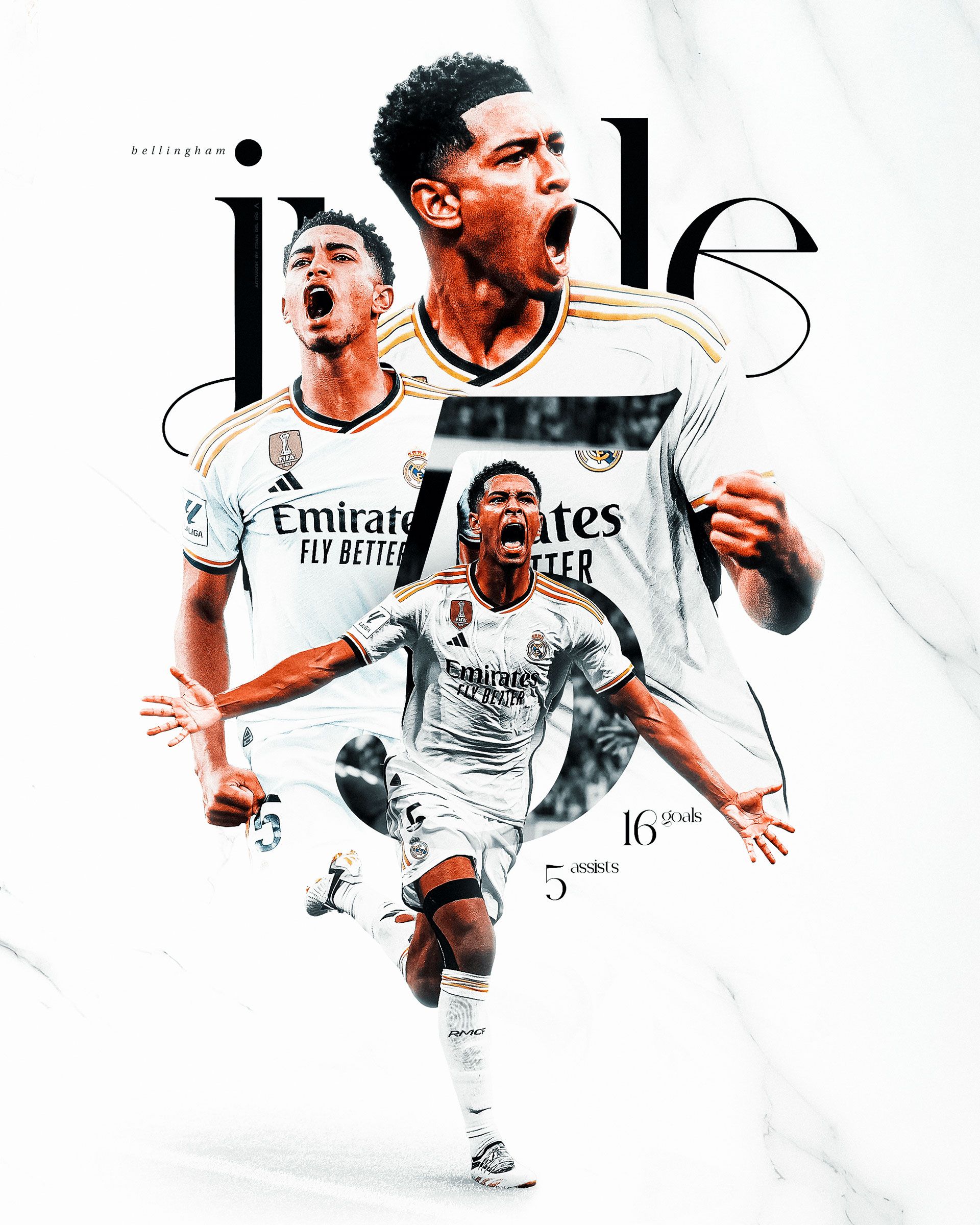 1920x2400 Jude Bellingham Graphic Edit 4k Wallpaper
