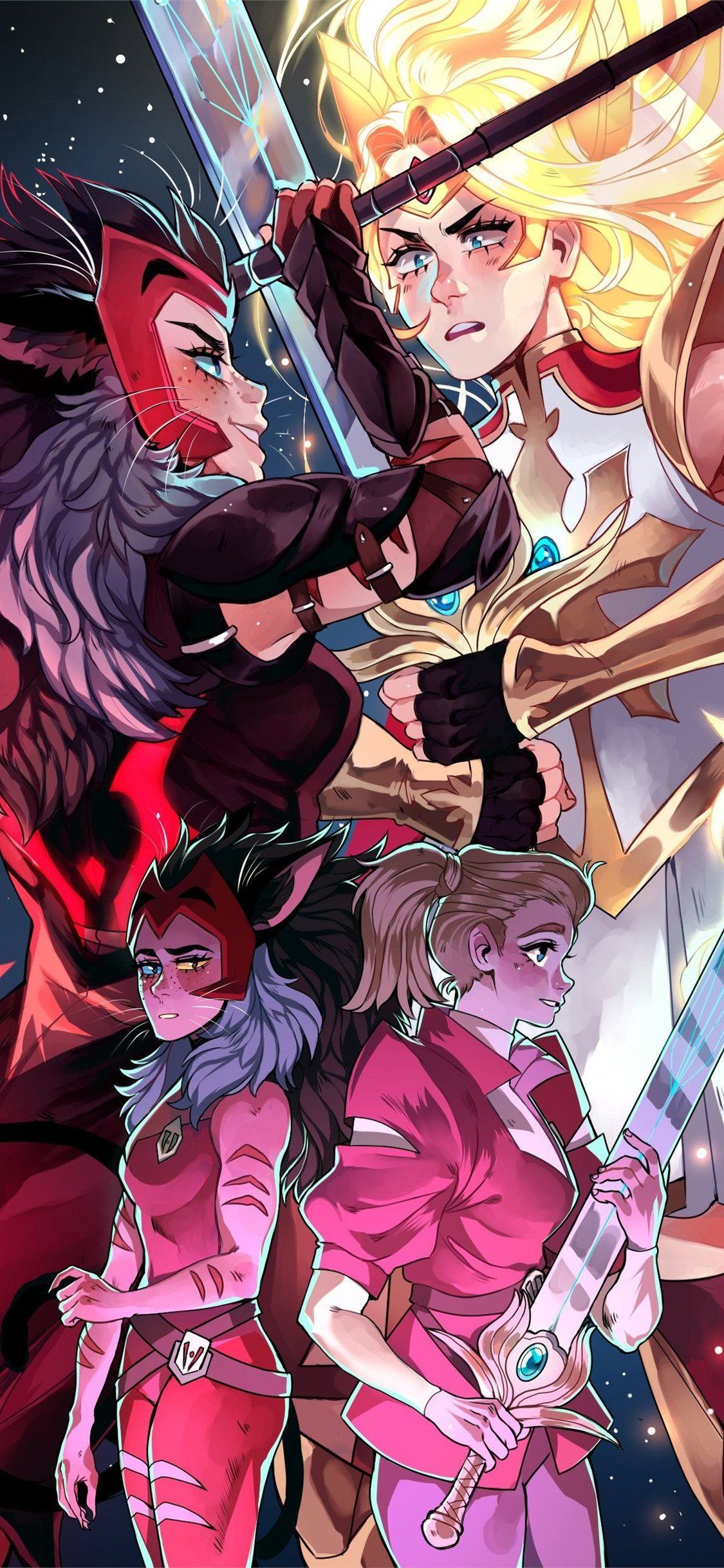 1125x2436 she ra and the princesses of power iPhone Wallpaper Free Download