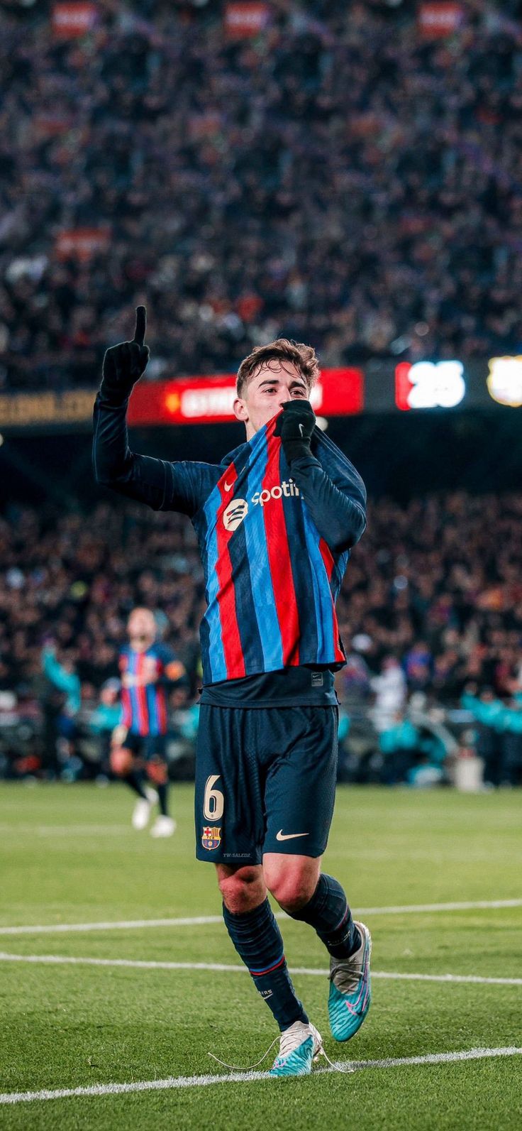 736x1593 4k Wallpaper Gavi Fc Barcelona 2023