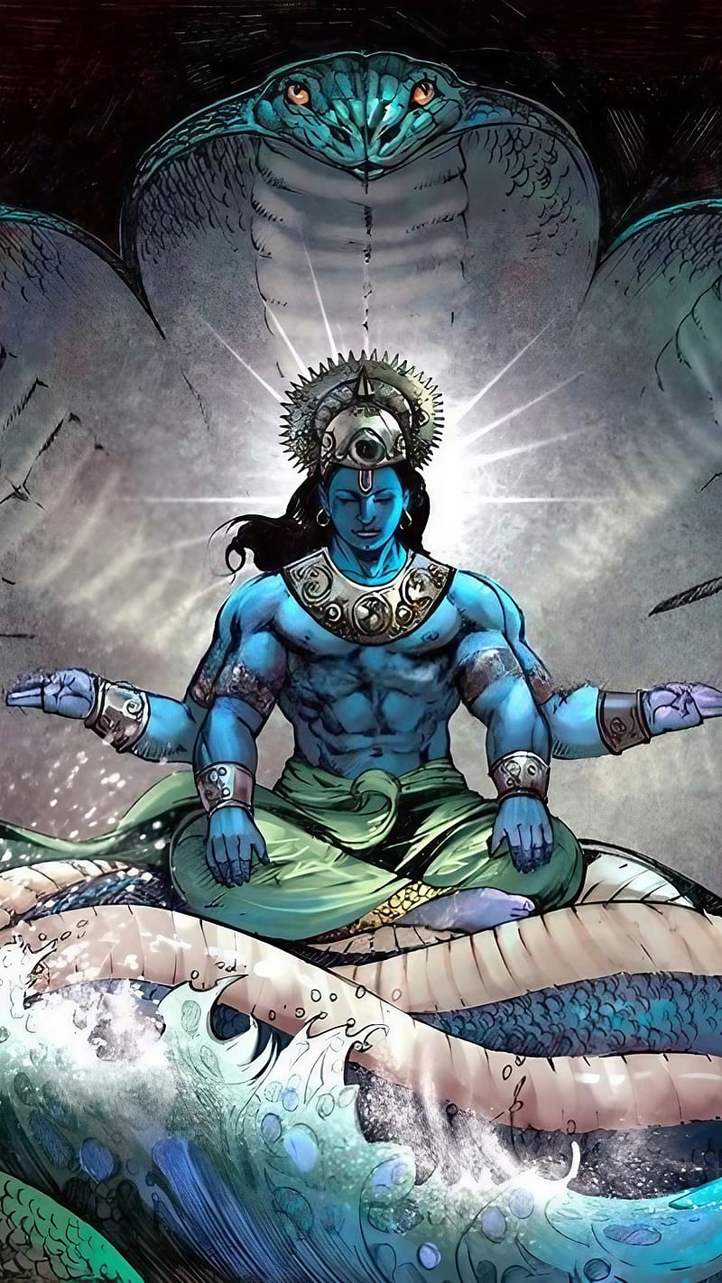 800x1422 HD lord vishnu wallpaper