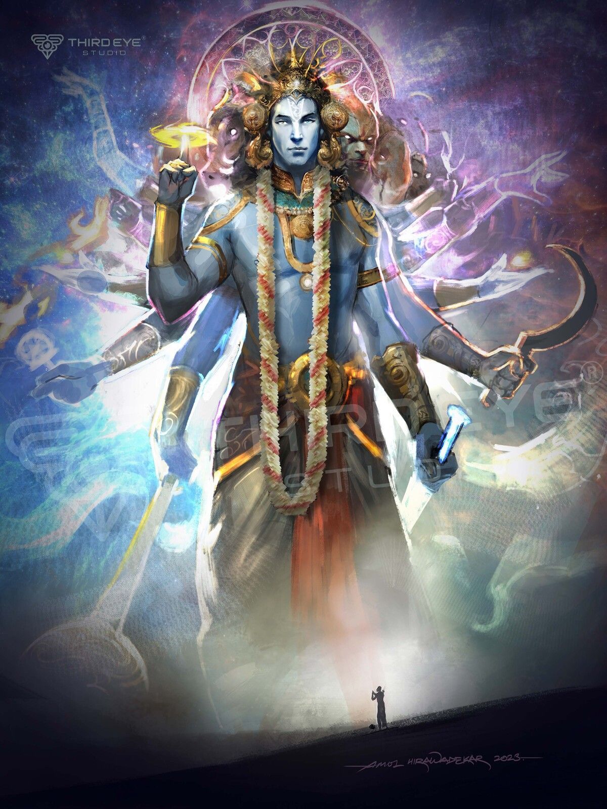 1200x1600 Lord Vishnu iPhone Wallpaper