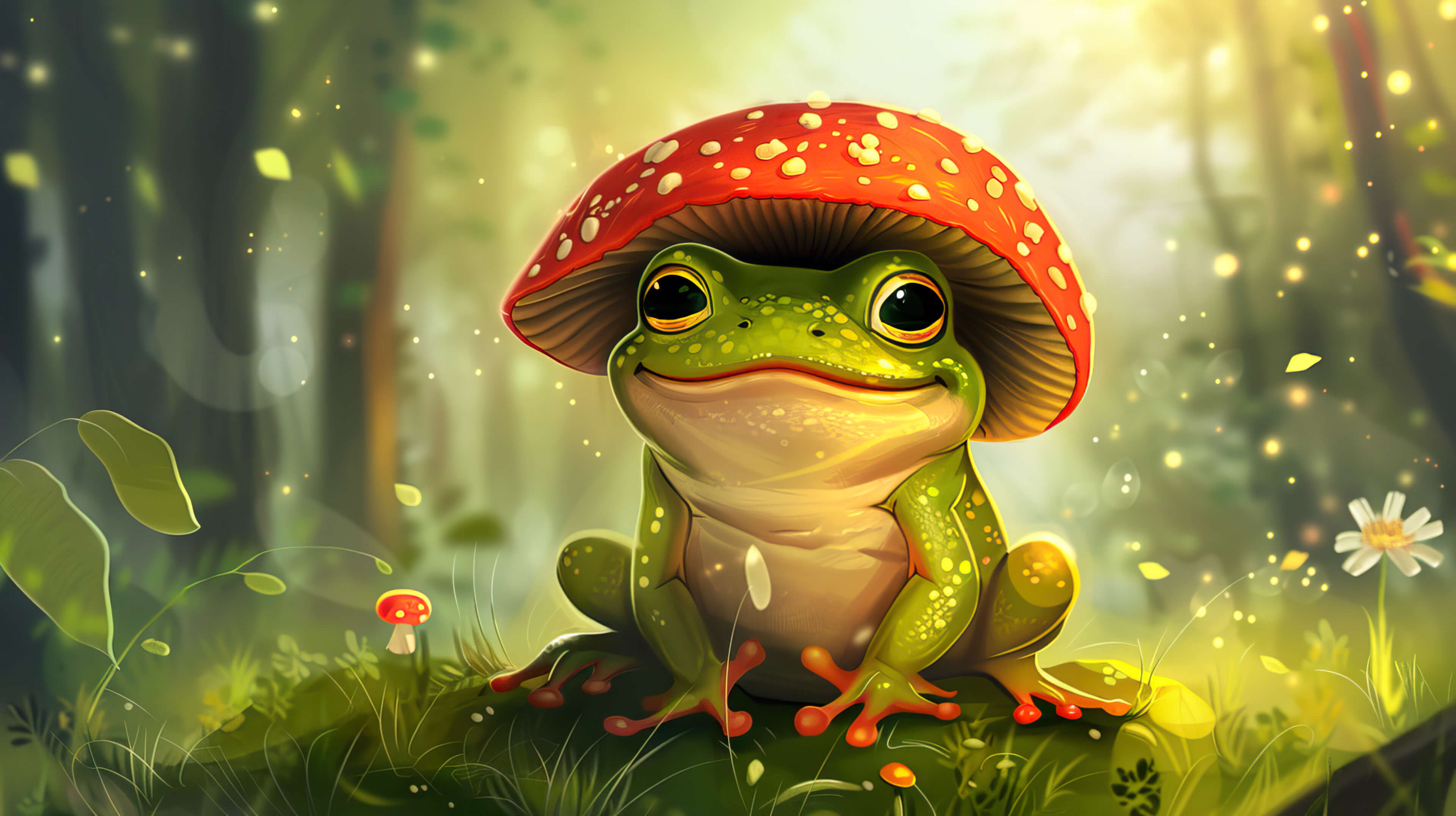 3840x2152 Frog Wallpaper
