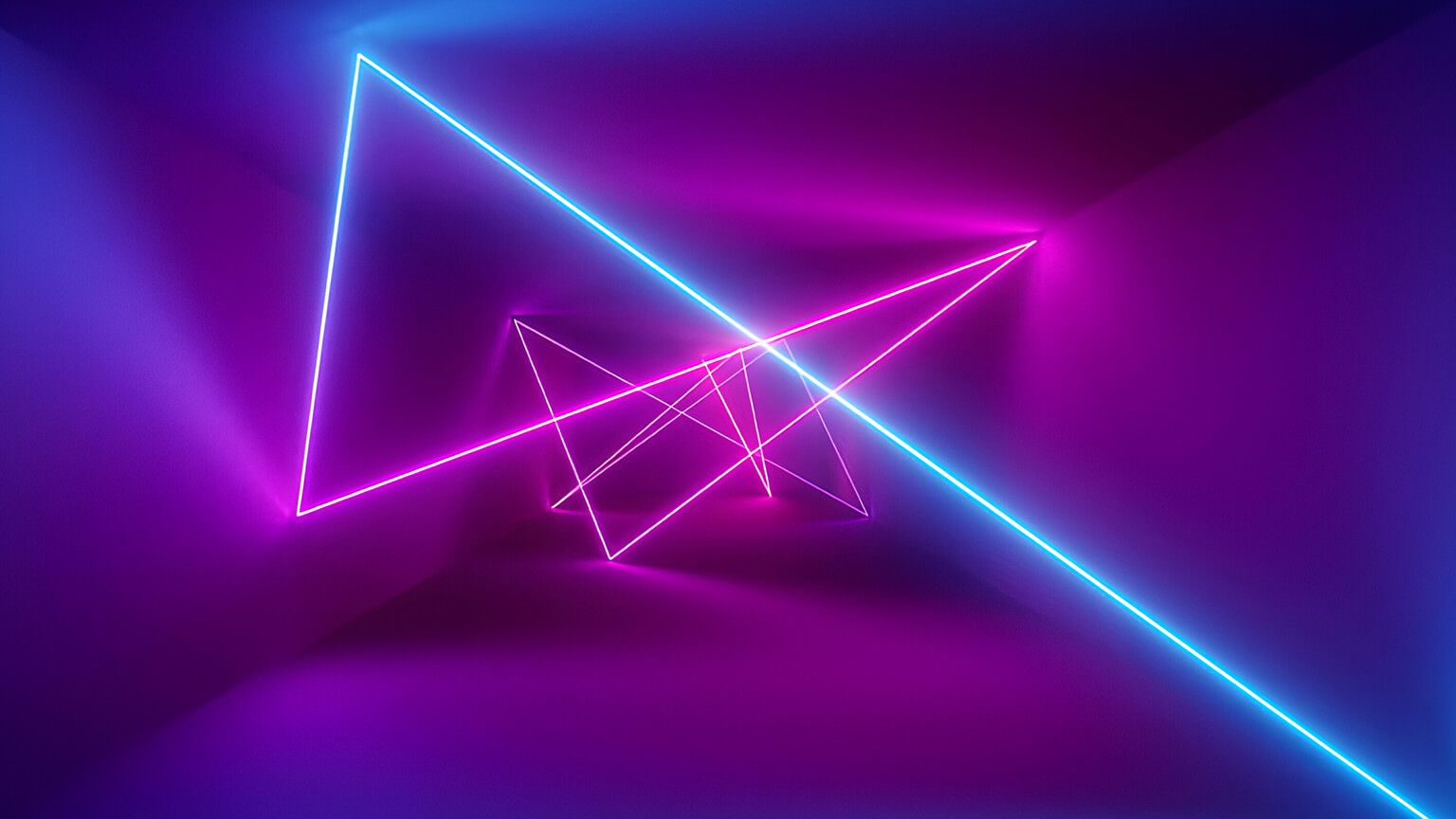 1536x864 Abstract Purple Neon Lights Desktop Wallpaper