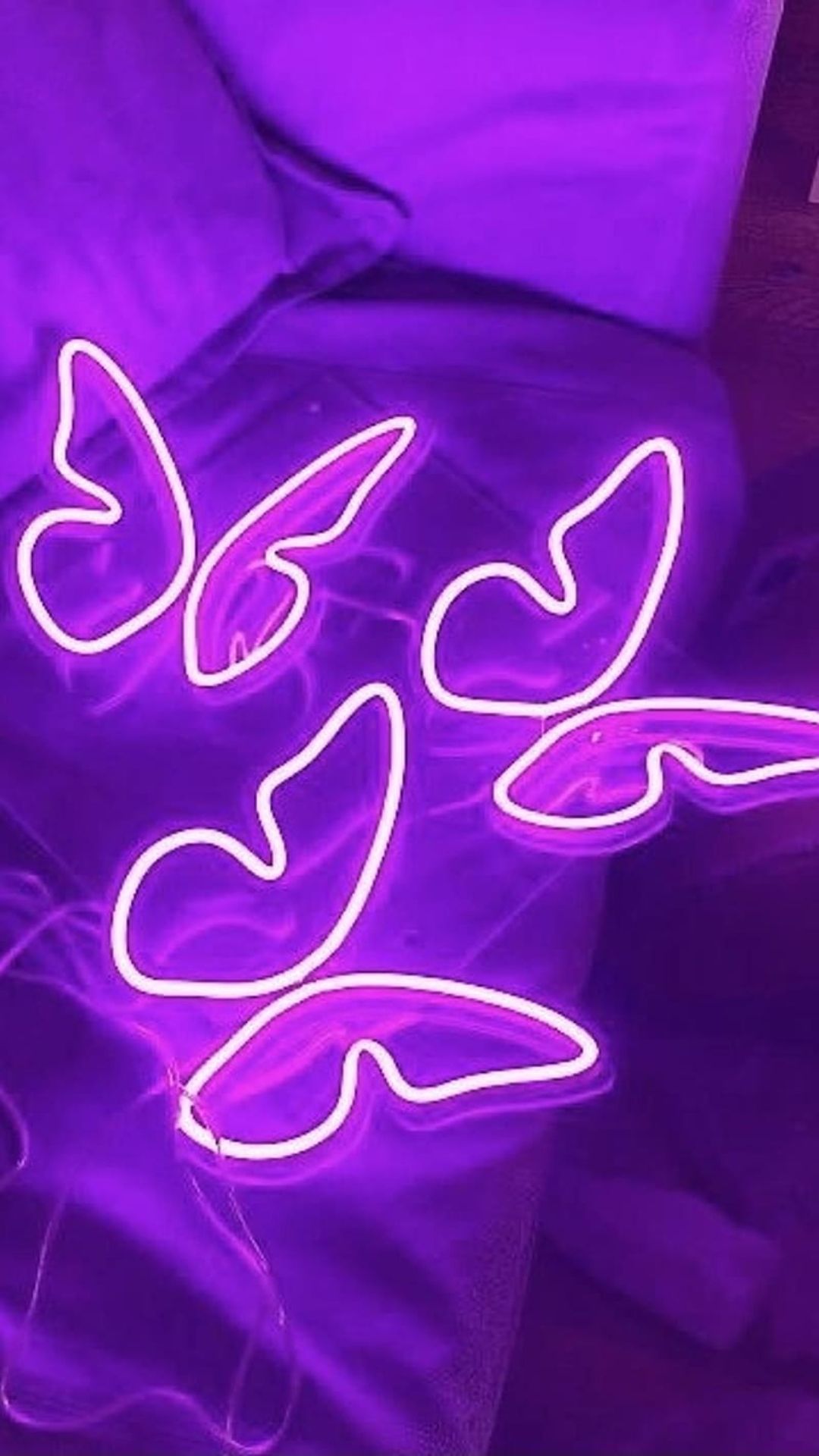 1080x1920 Purple Aesthetic Neon Lights Wallpaper