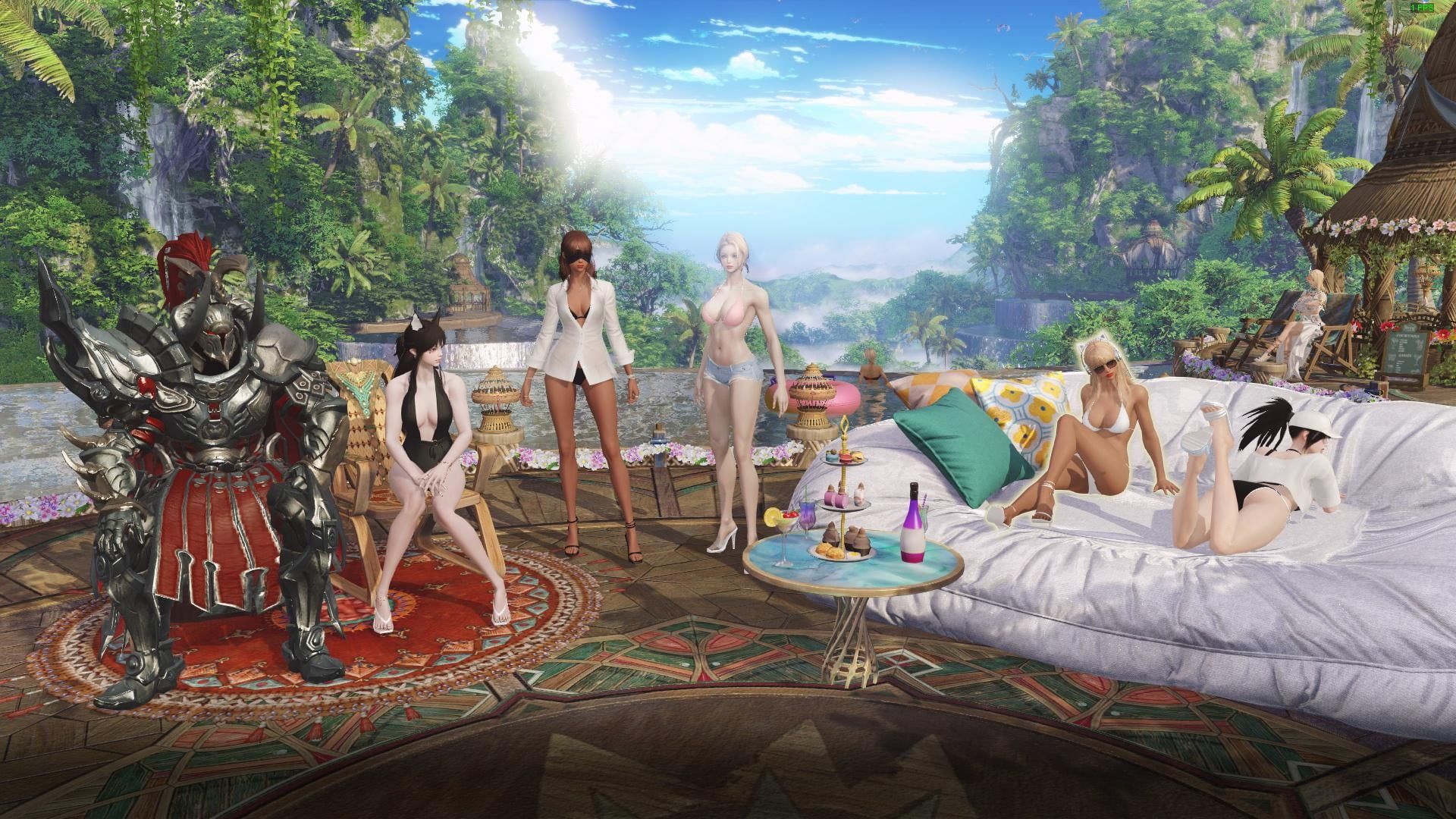 1920x1080 Summer Getaway wallpaper from the 5700 royal crystal bundle. The sounds from the wallpaper is simply a cadence of sounds from a waterfall and birds chirping