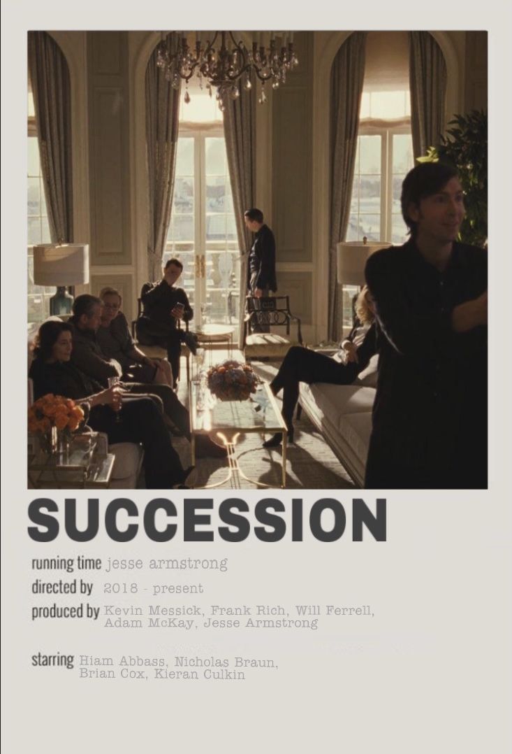 733x1078 minimalist poster succession