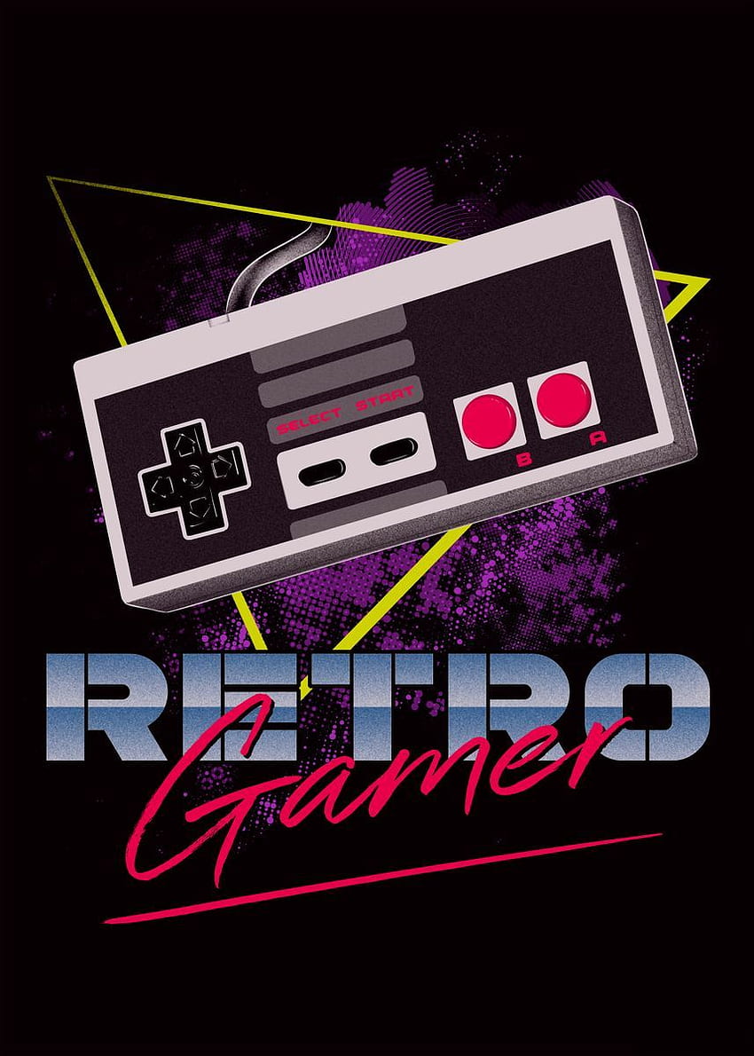 850x1190 Retro Gamer' Poster by Denis Orio Ibañez. Displate. Retro games poster, Retro poster, Retro gamer, Old School Gamer HD phone wallpaper
