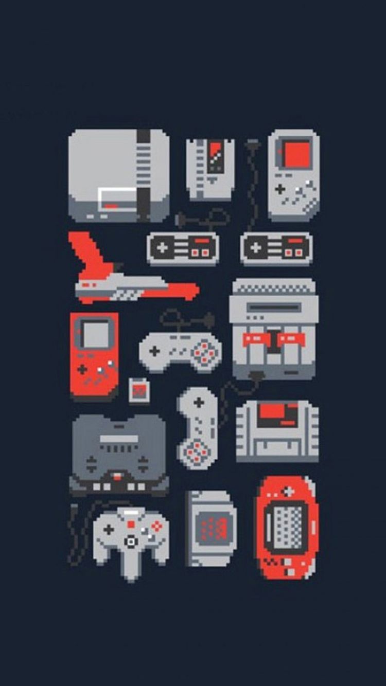 750x1334 Retro Gamer Wallpaper