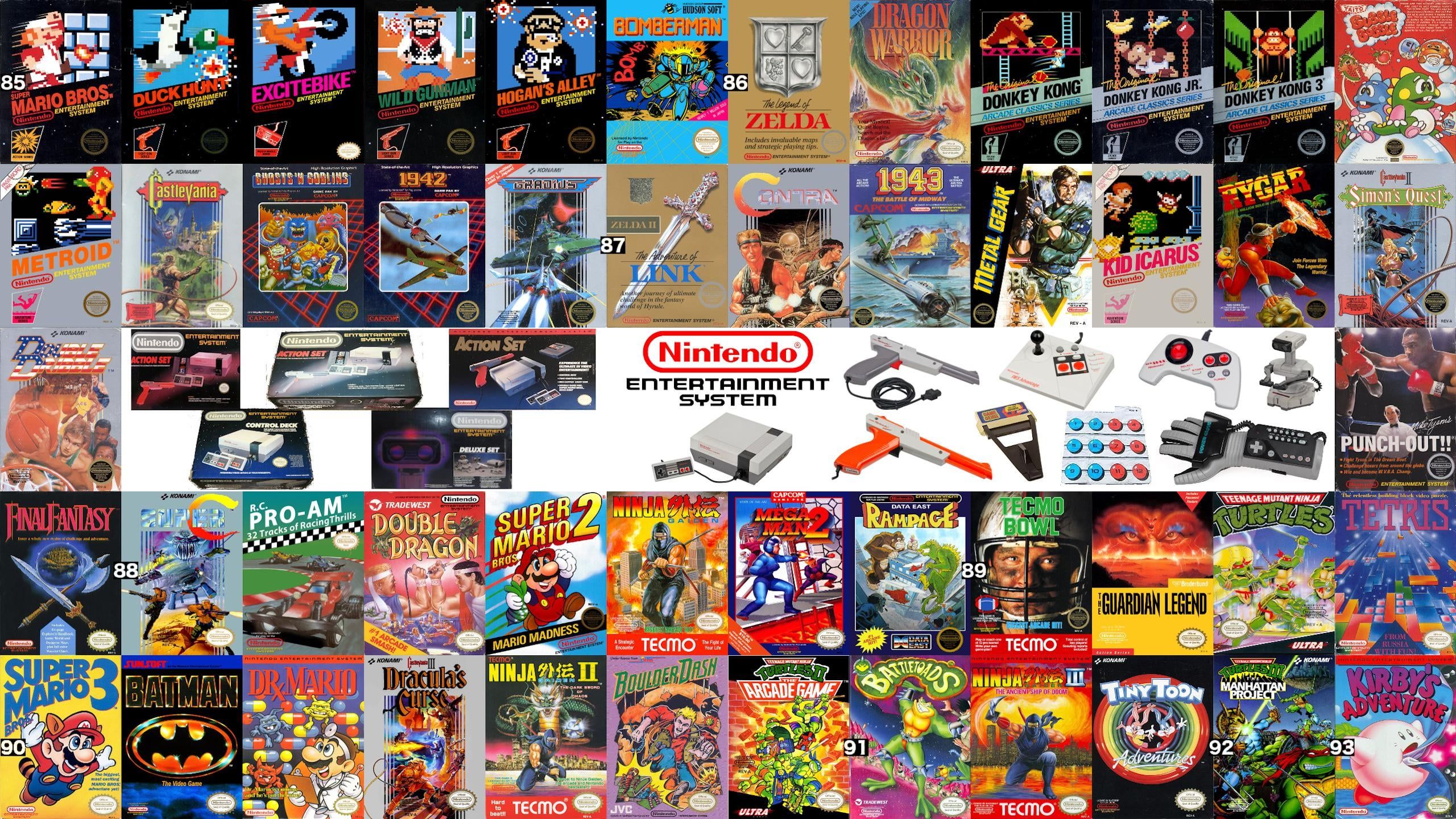 2560x1440 Original NES SNES Genesis N64 PS1 Wallpaper