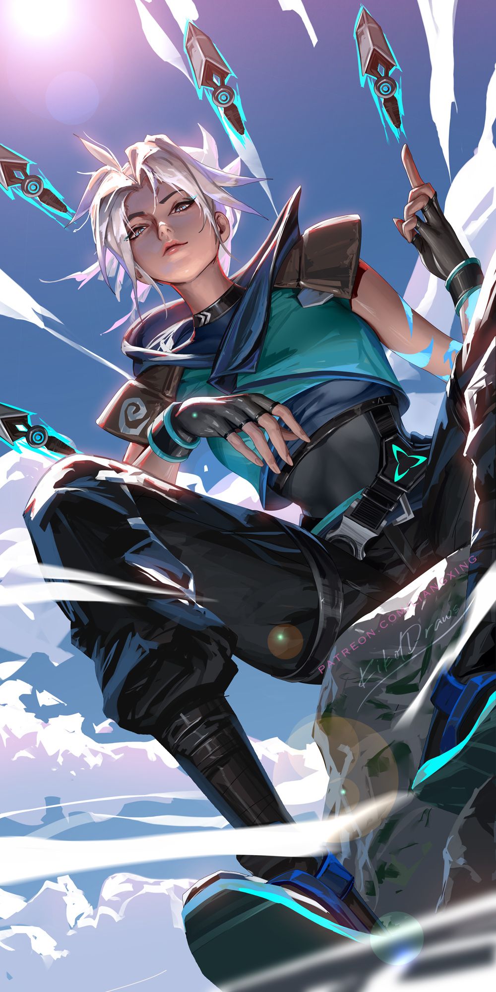 1000x2000 Jett (Valorant) Mobile Wallpaper by Kiko.L Anime Image Board