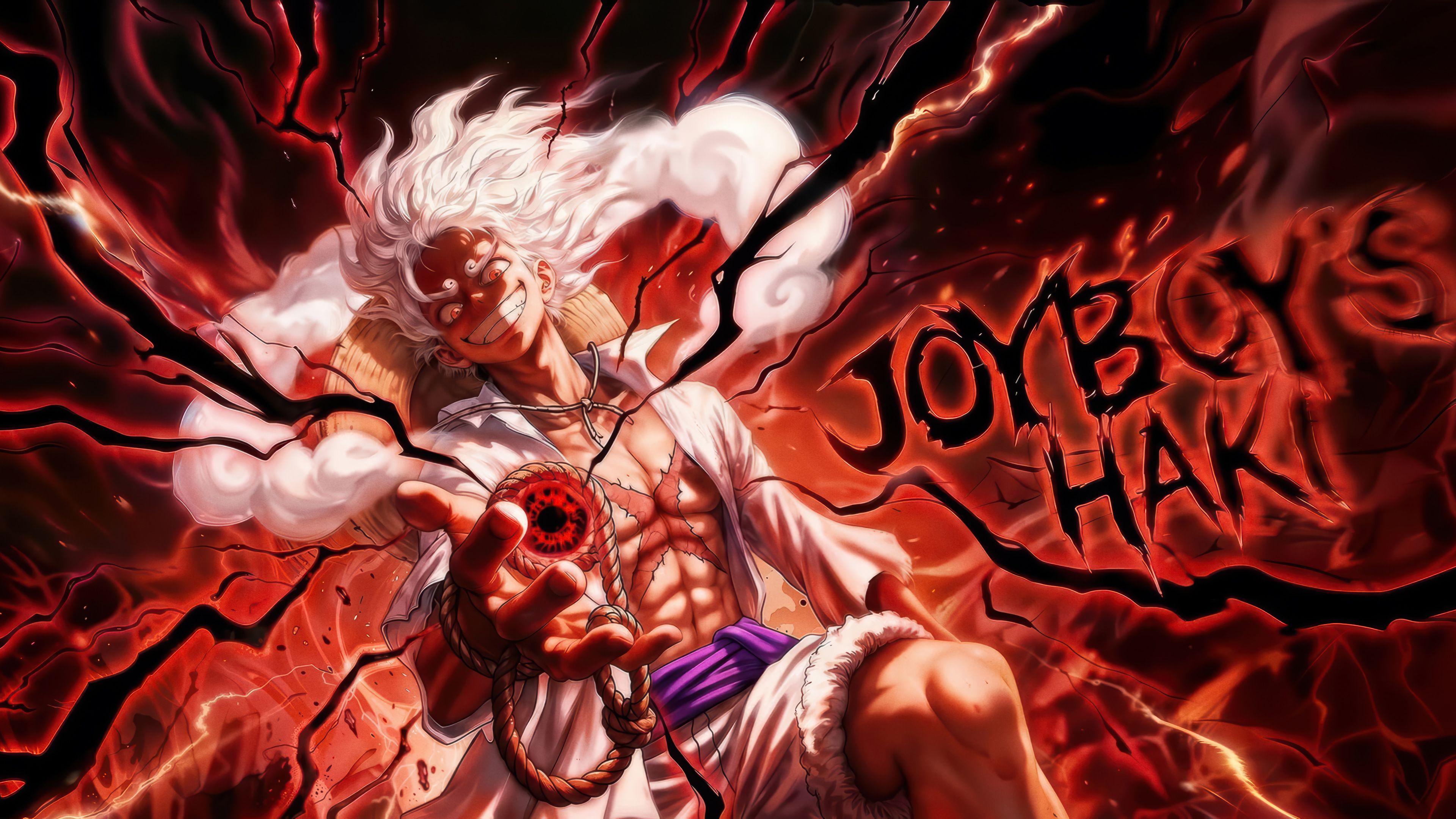 3840x2160 Luffy Joy Boy Gear 5 Wallpaper 4K HD PC
